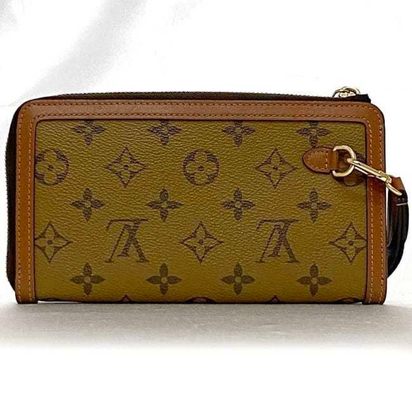 Louis Vuitton Dauphine, Beige, Canvas, wallet