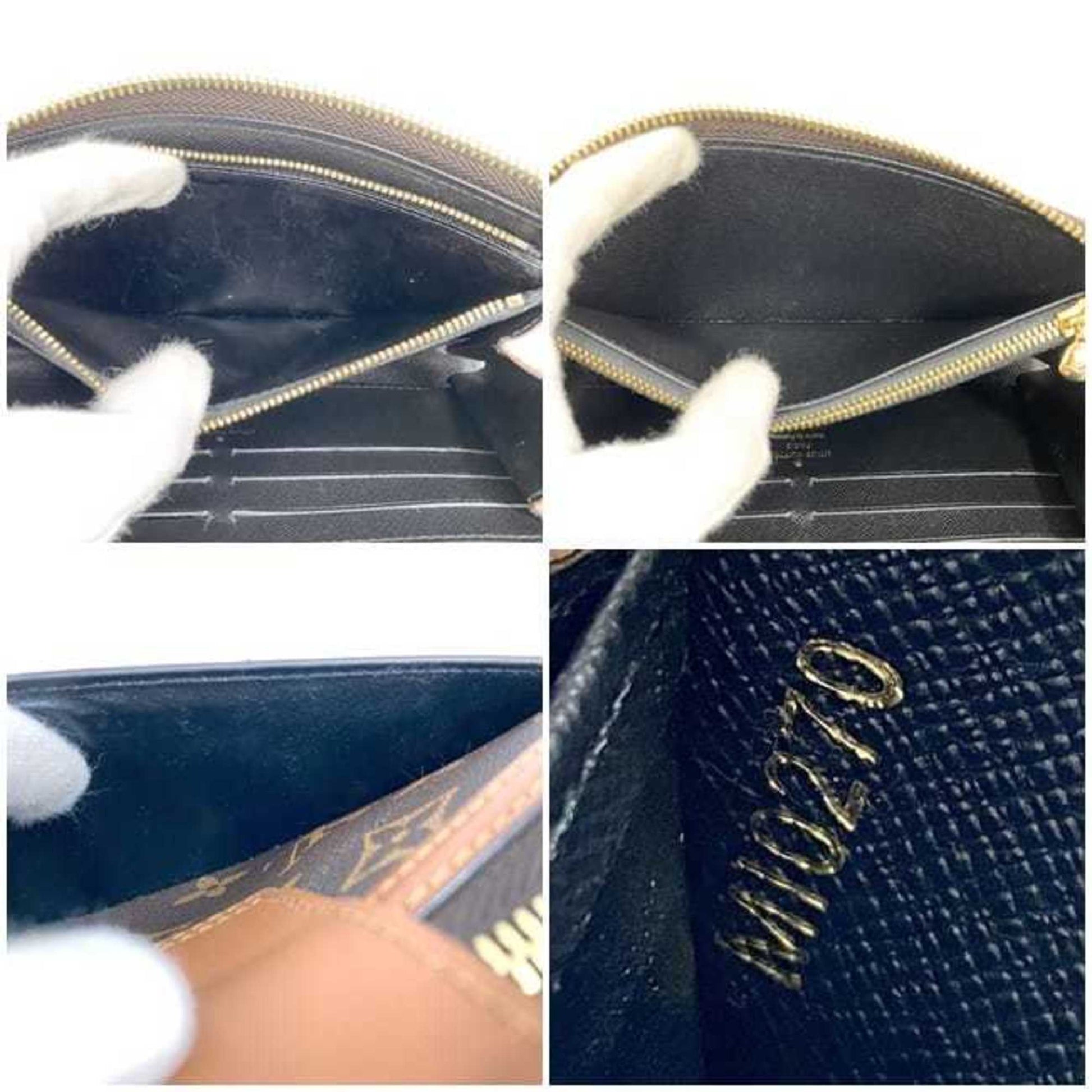 Louis Vuitton Dauphine, Beige, Canvas, wallet