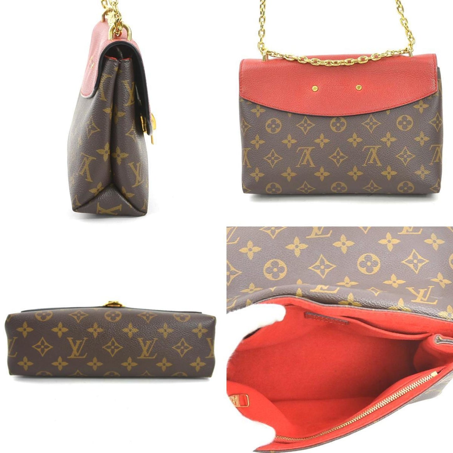 Louis Vuitton Saint Placide, Brown, Canvas, shoulder