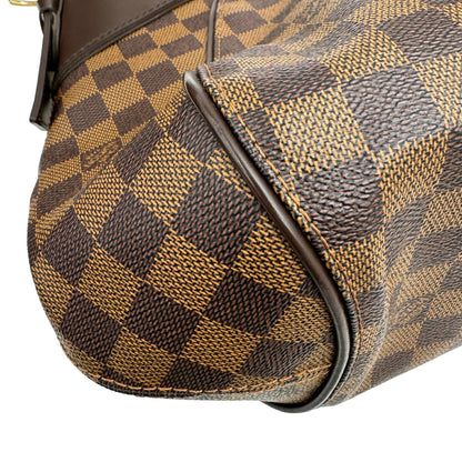 Louis Vuitton Sistina, Brown, Canvas, shoulder