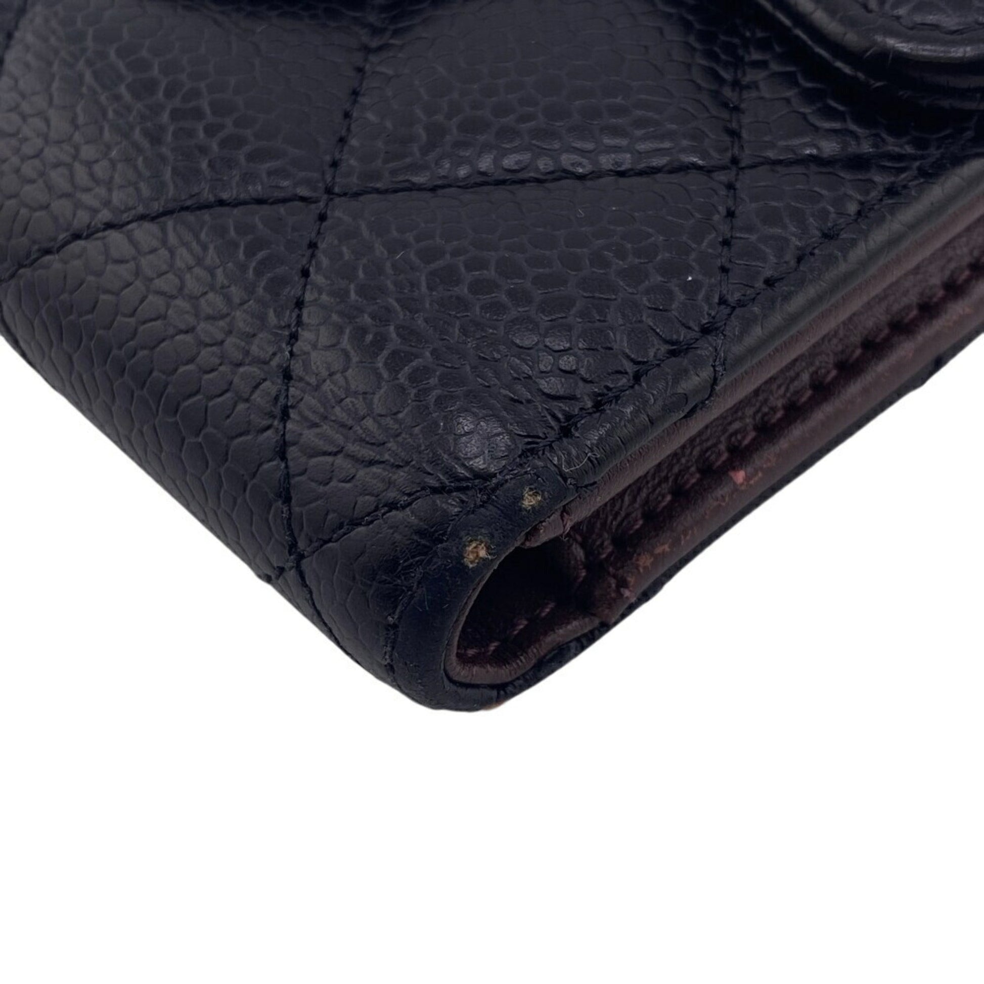 Chanel Porte carte, Navy, Leather, wallet