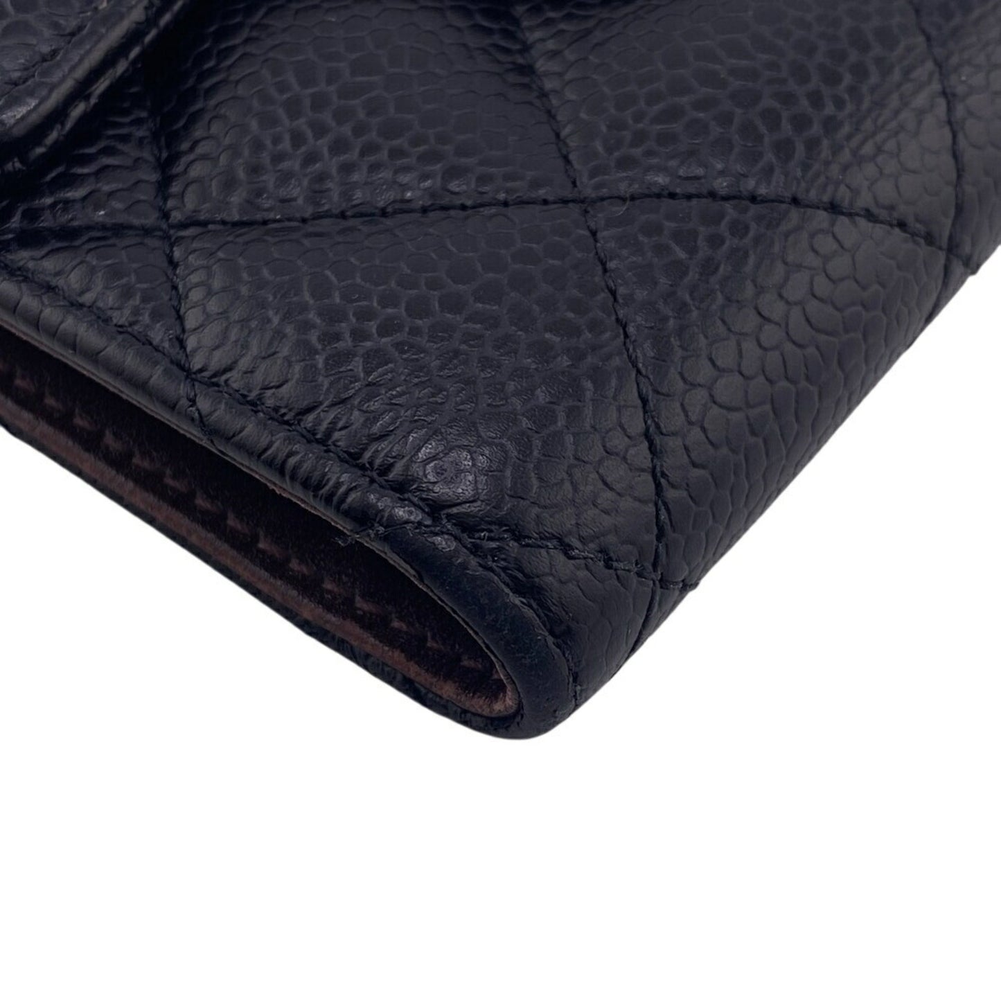 Chanel Porte carte, Navy, Leather, wallet