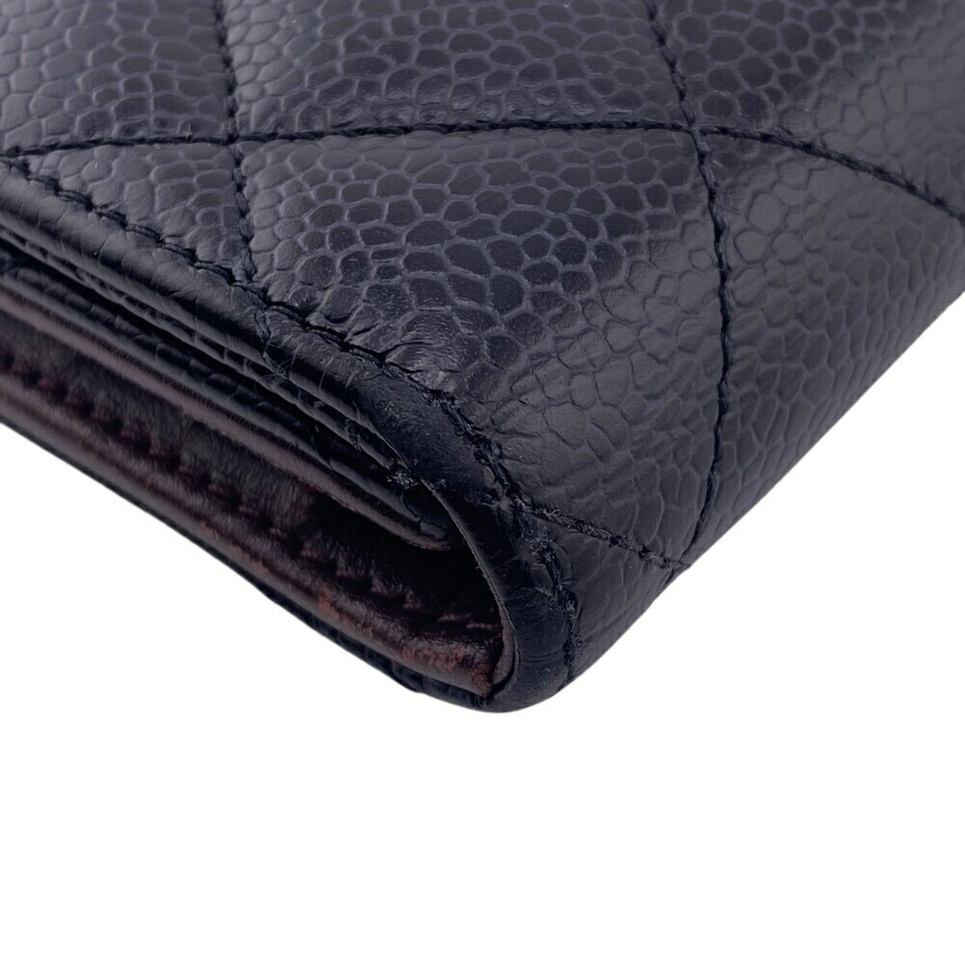Chanel Porte carte, Navy, Leather, wallet