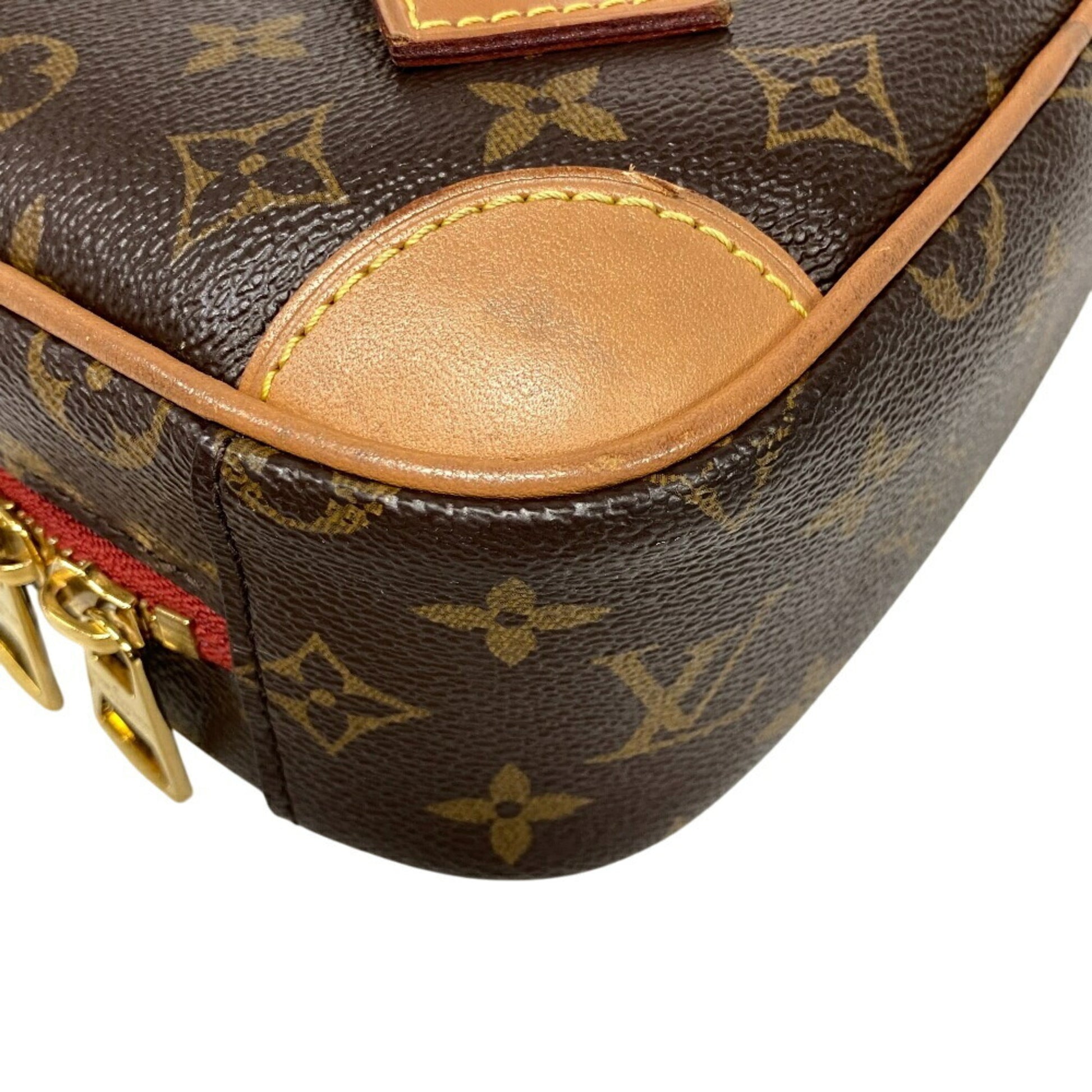 Louis Vuitton Deauville, Brown, Canvas, shoulder