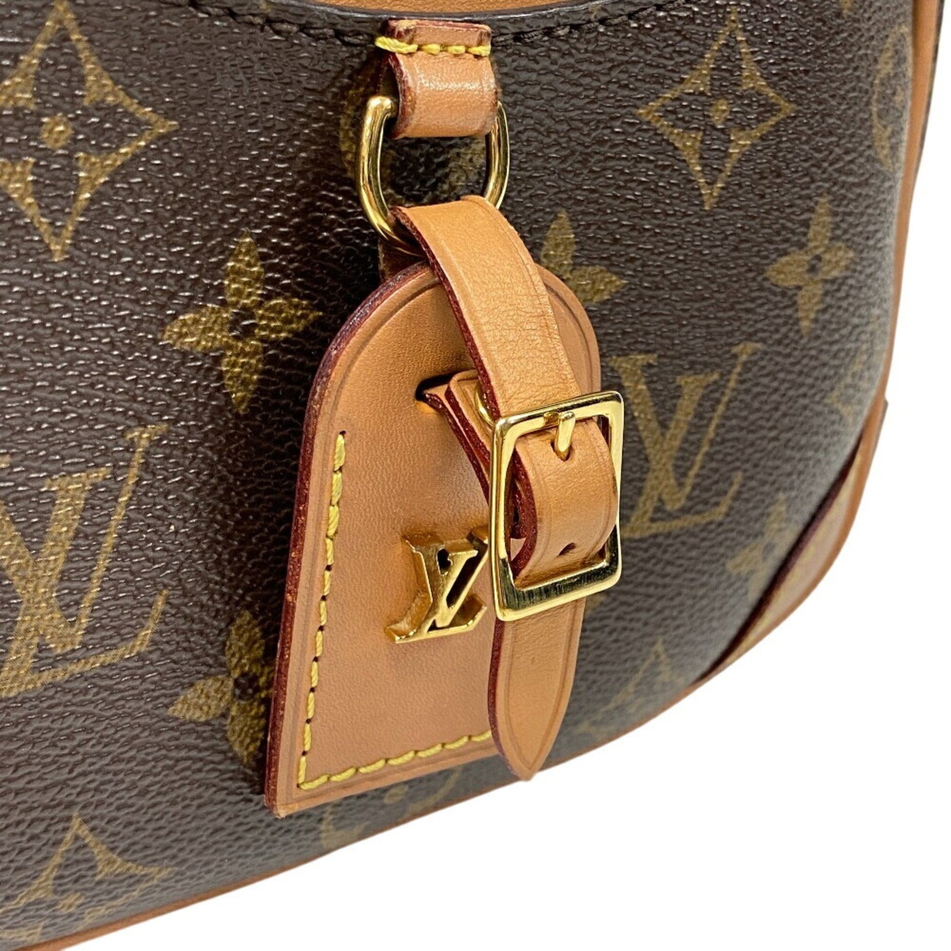 Louis Vuitton Deauville, Brown, Canvas, shoulder
