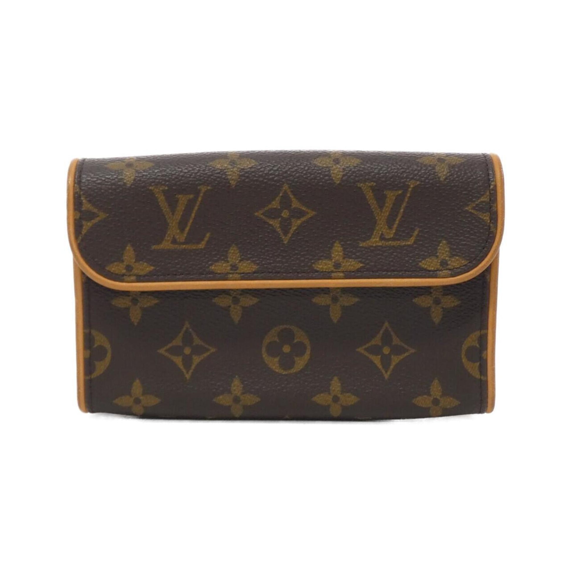 Louis Vuitton Pochette florentine, Brown, Canvas, clutch