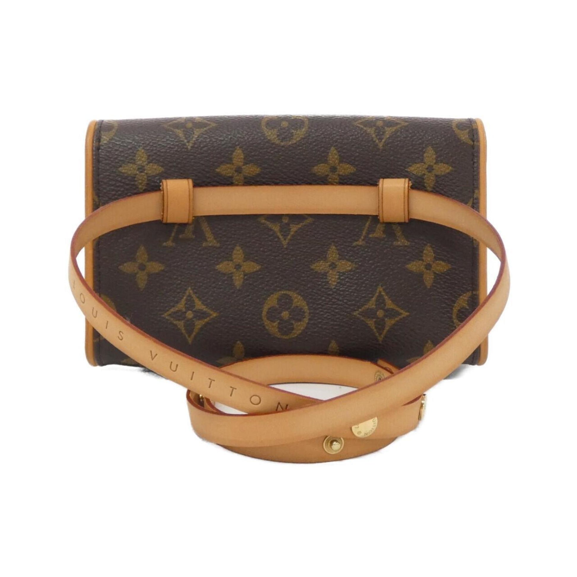 Louis Vuitton Pochette florentine, Brown, Canvas, clutch