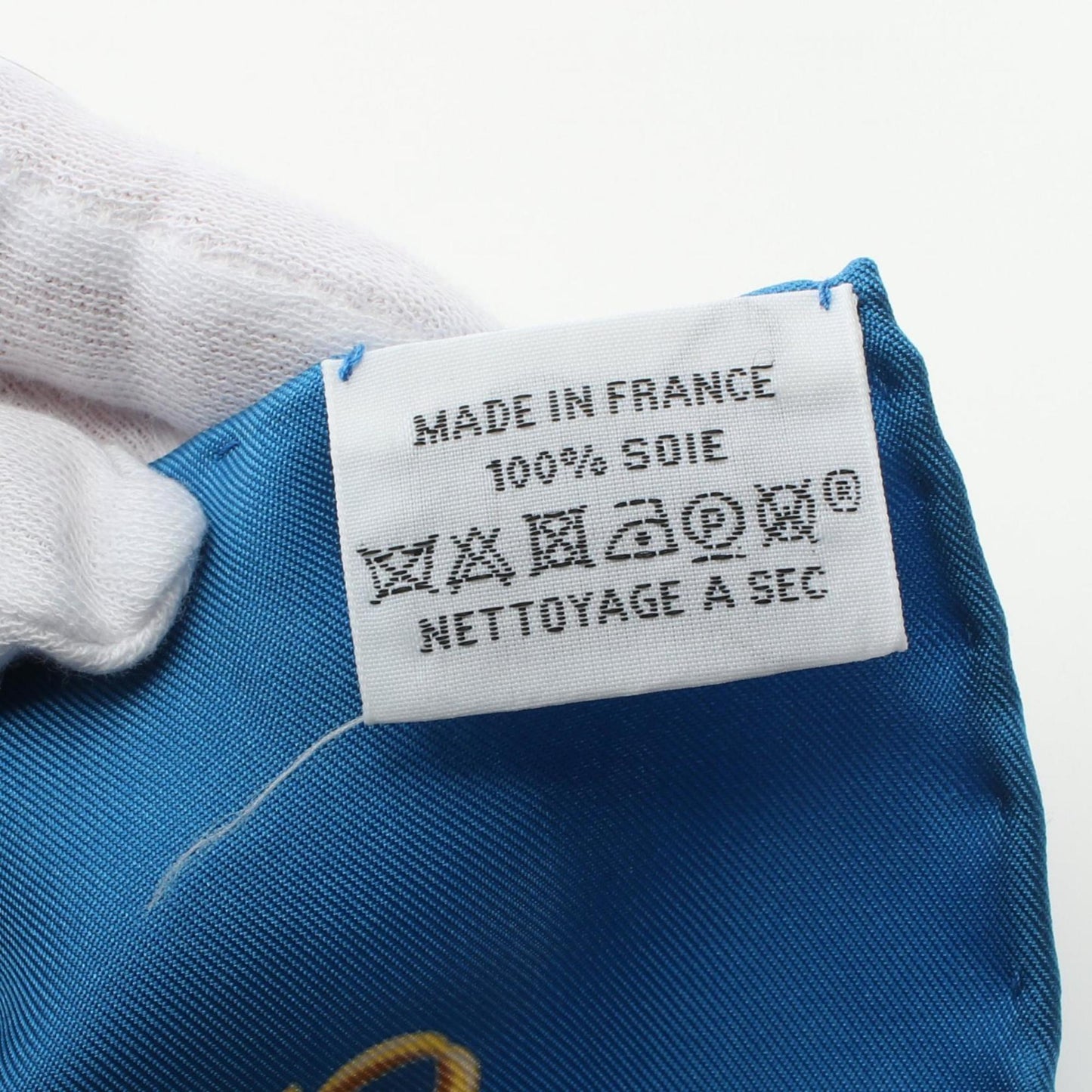 Hermès Carré 90, Blue, Silk, scarf