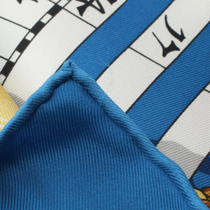 Hermès Carré 90, Blue, Silk, scarf