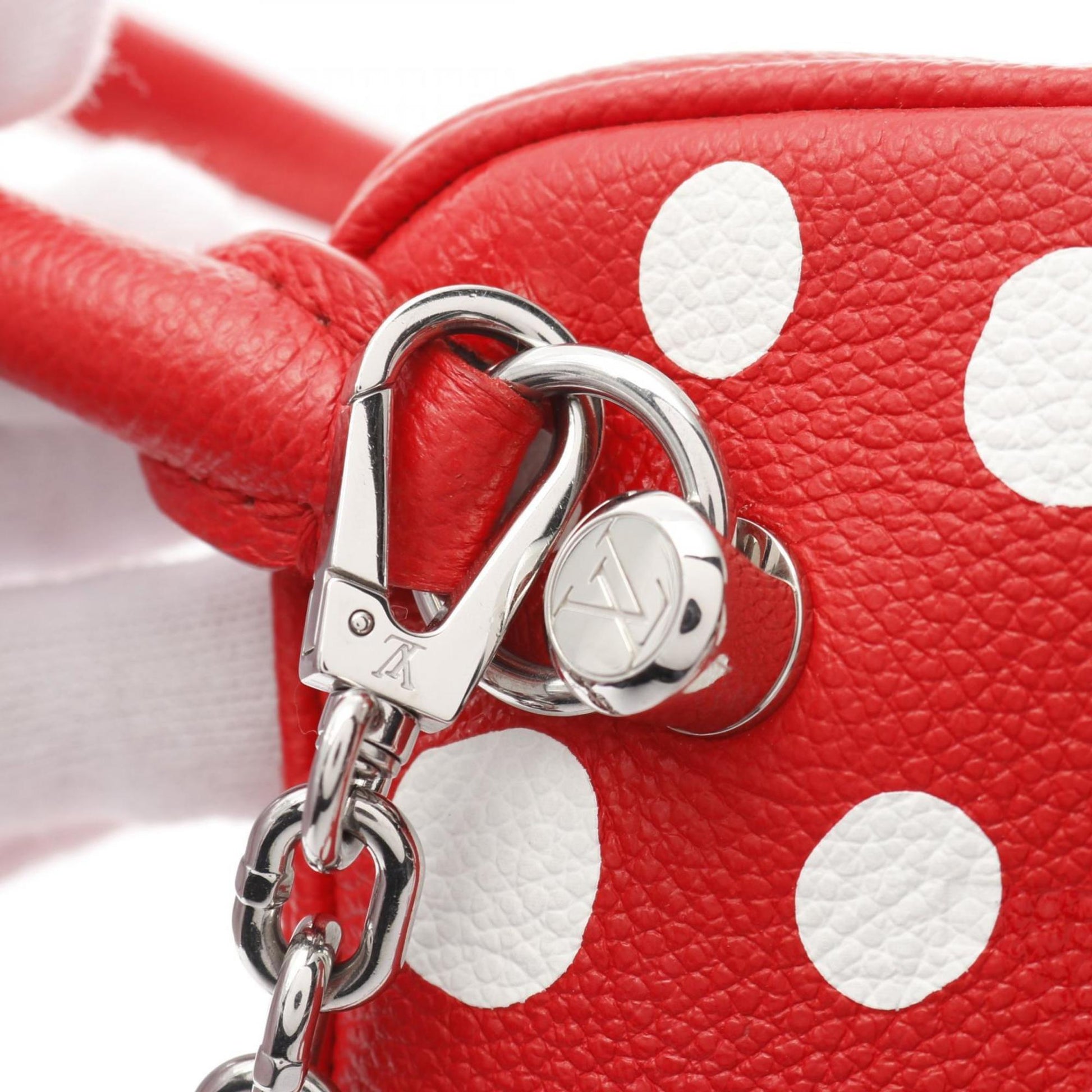 Louis Vuitton Square bag, Red, Leather, handbag