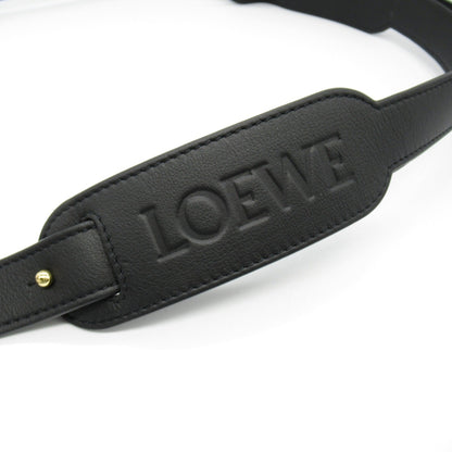 Loewe Logo, Black, Leather, bag