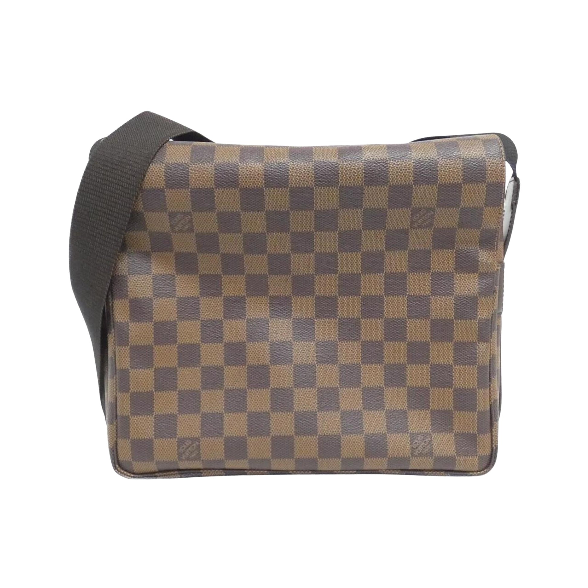 Louis Vuitton Naviglio, Brown, Canvas, shoulder