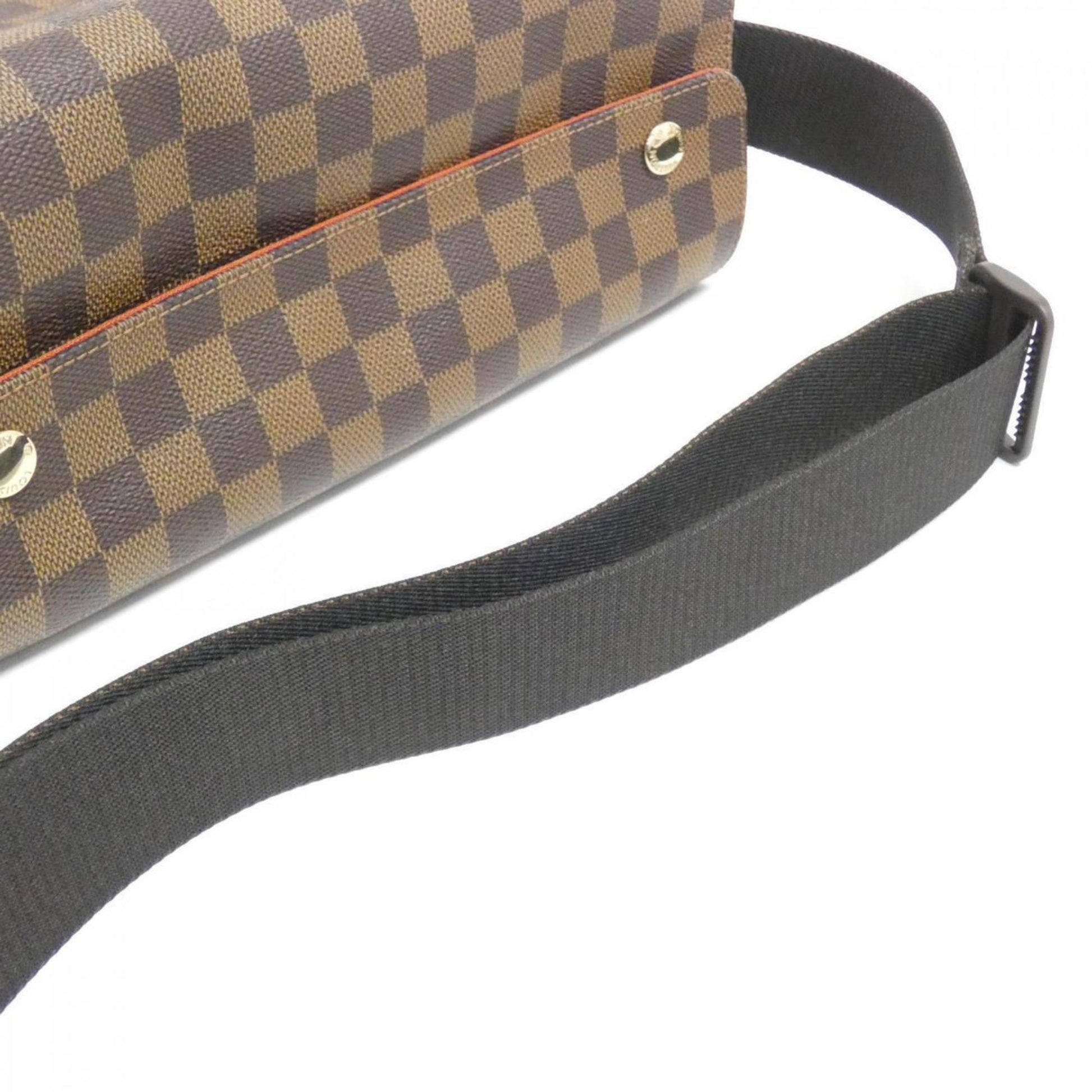 Louis Vuitton Naviglio, Brown, Canvas, shoulder