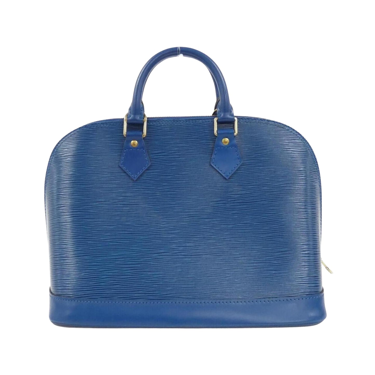 Louis Vuitton Alma, Blue, Leather, handbag