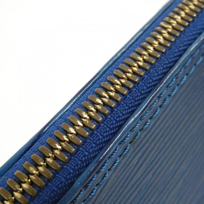 Louis Vuitton Alma, Blue, Leather, handbag