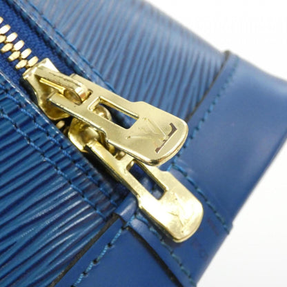 Louis Vuitton Alma, Blue, Leather, handbag