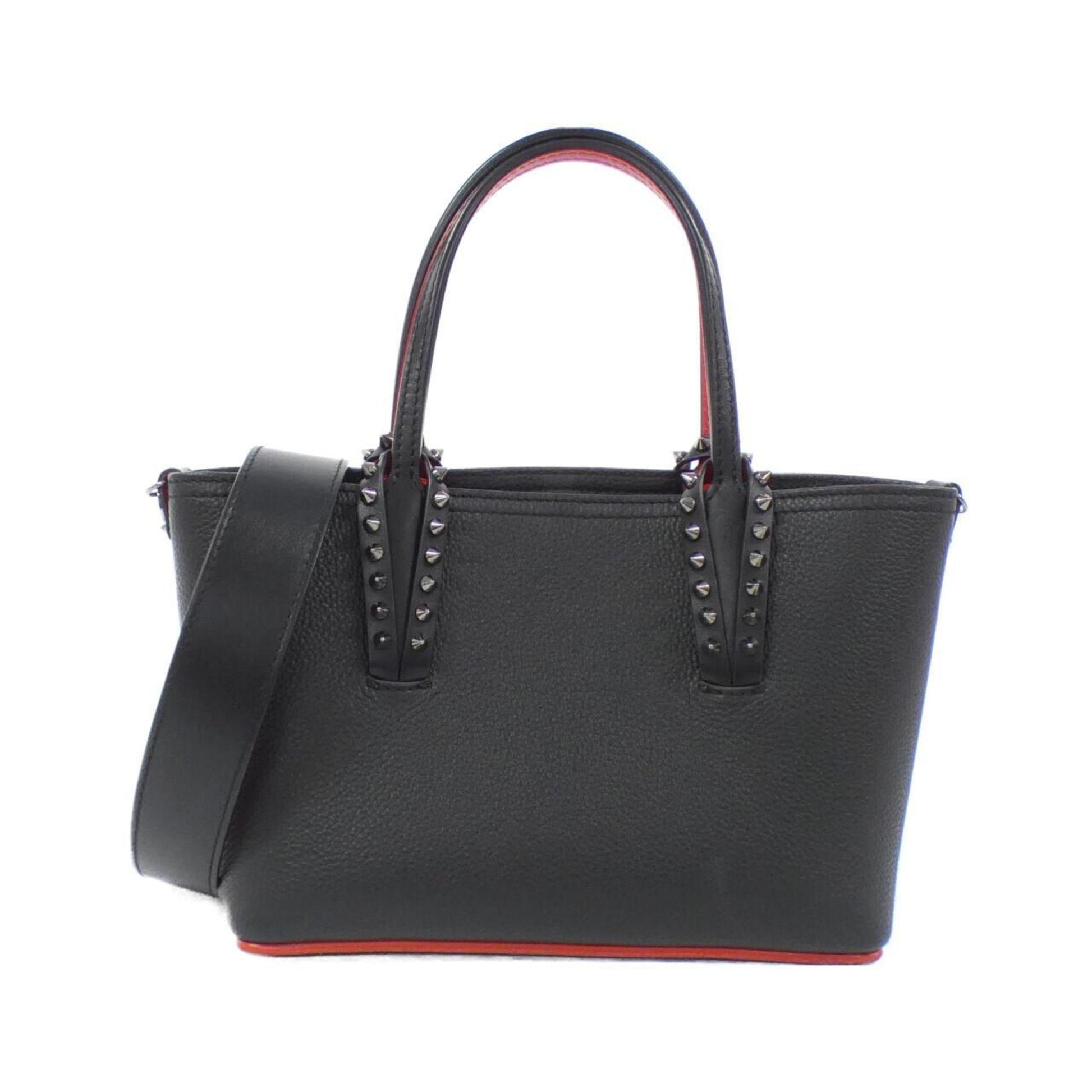 Christian Louboutin Cabata, Black, Leather, tote