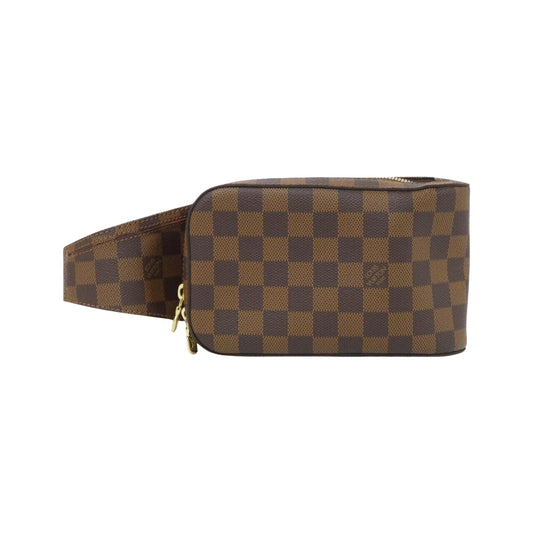 Louis Vuitton Geronimo, Brown, Canvas, shoulder