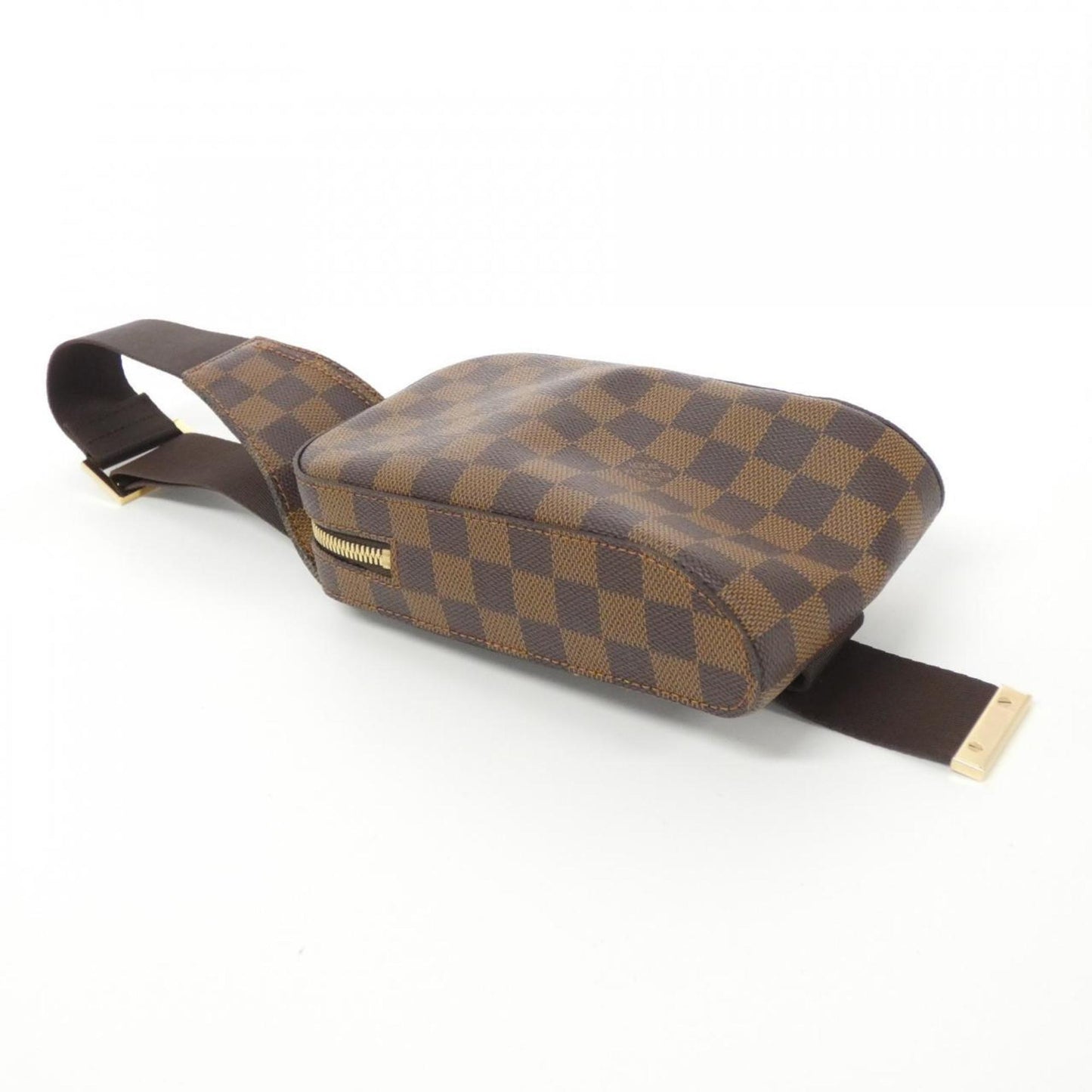 Louis Vuitton Geronimo, Brown, Canvas, shoulder