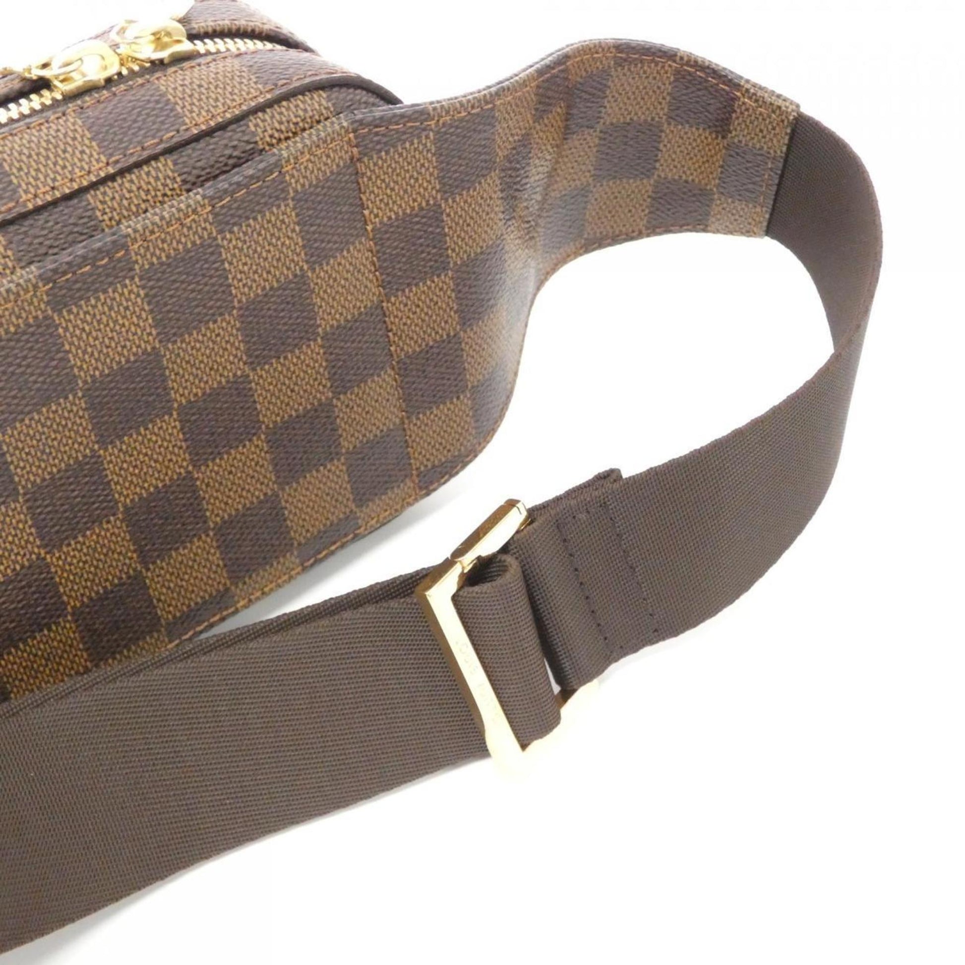 Louis Vuitton Geronimo, Brown, Canvas, shoulder