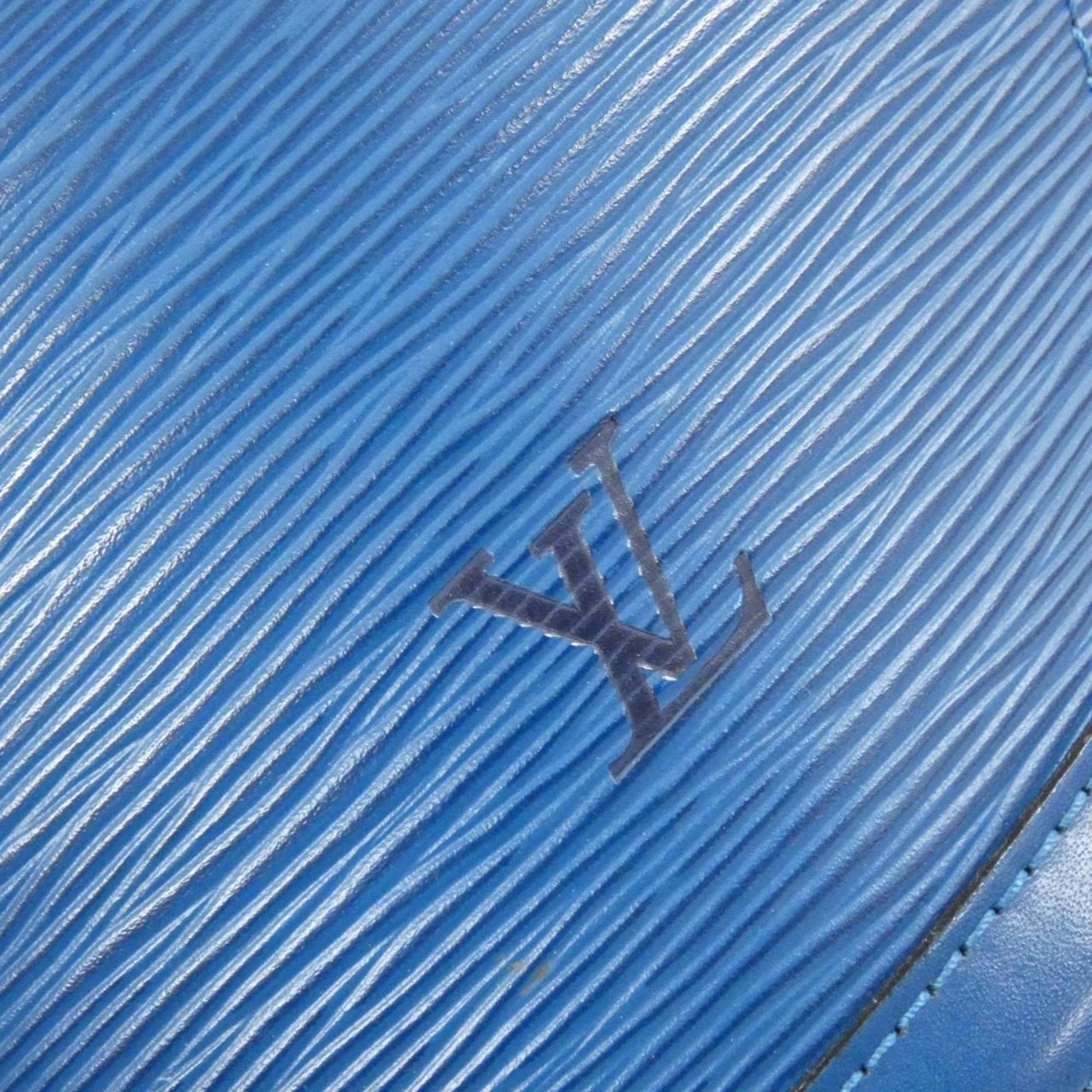 Louis Vuitton Saint Jacques, Blue, Leather, shoulder
