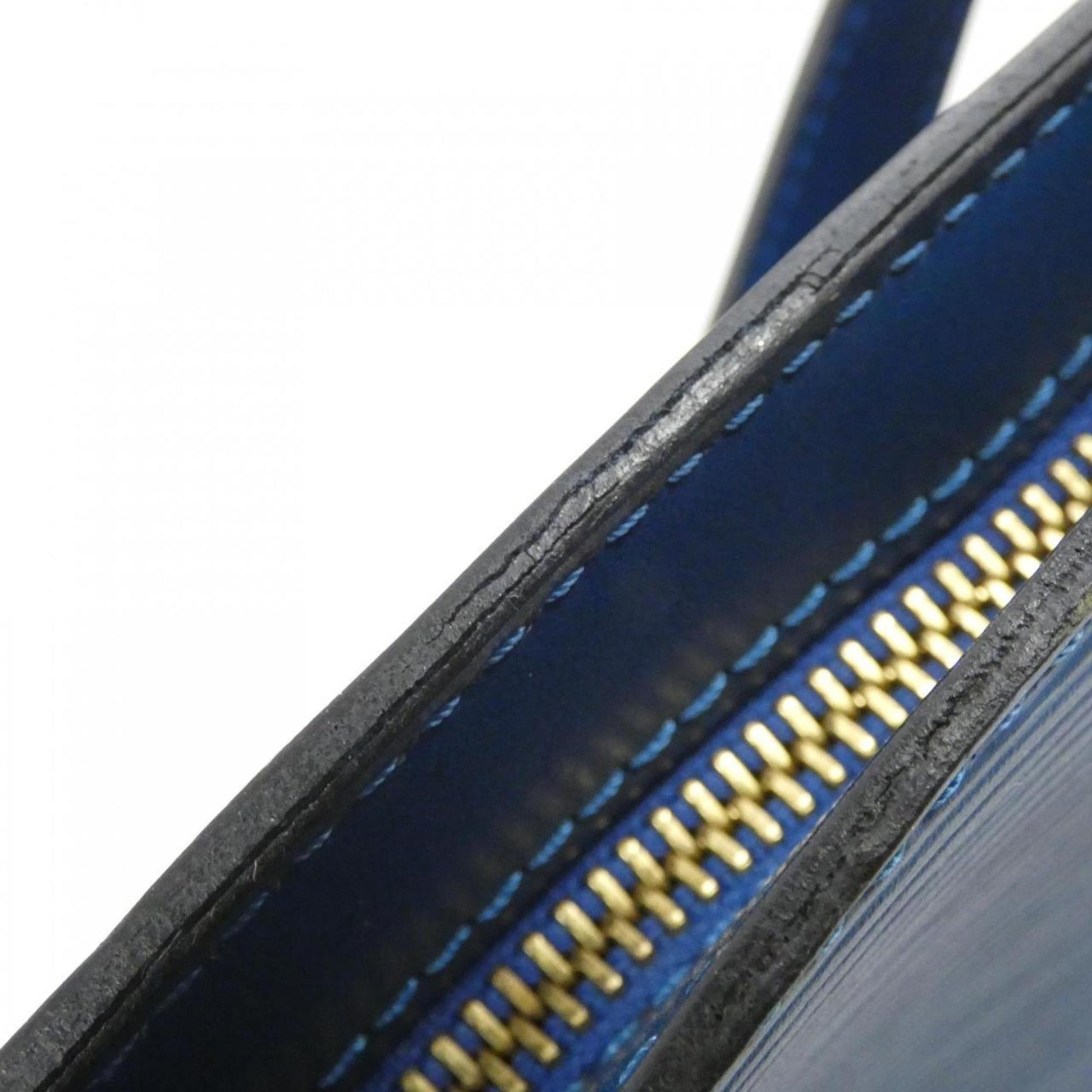 Louis Vuitton Saint Jacques, Blue, Leather, shoulder