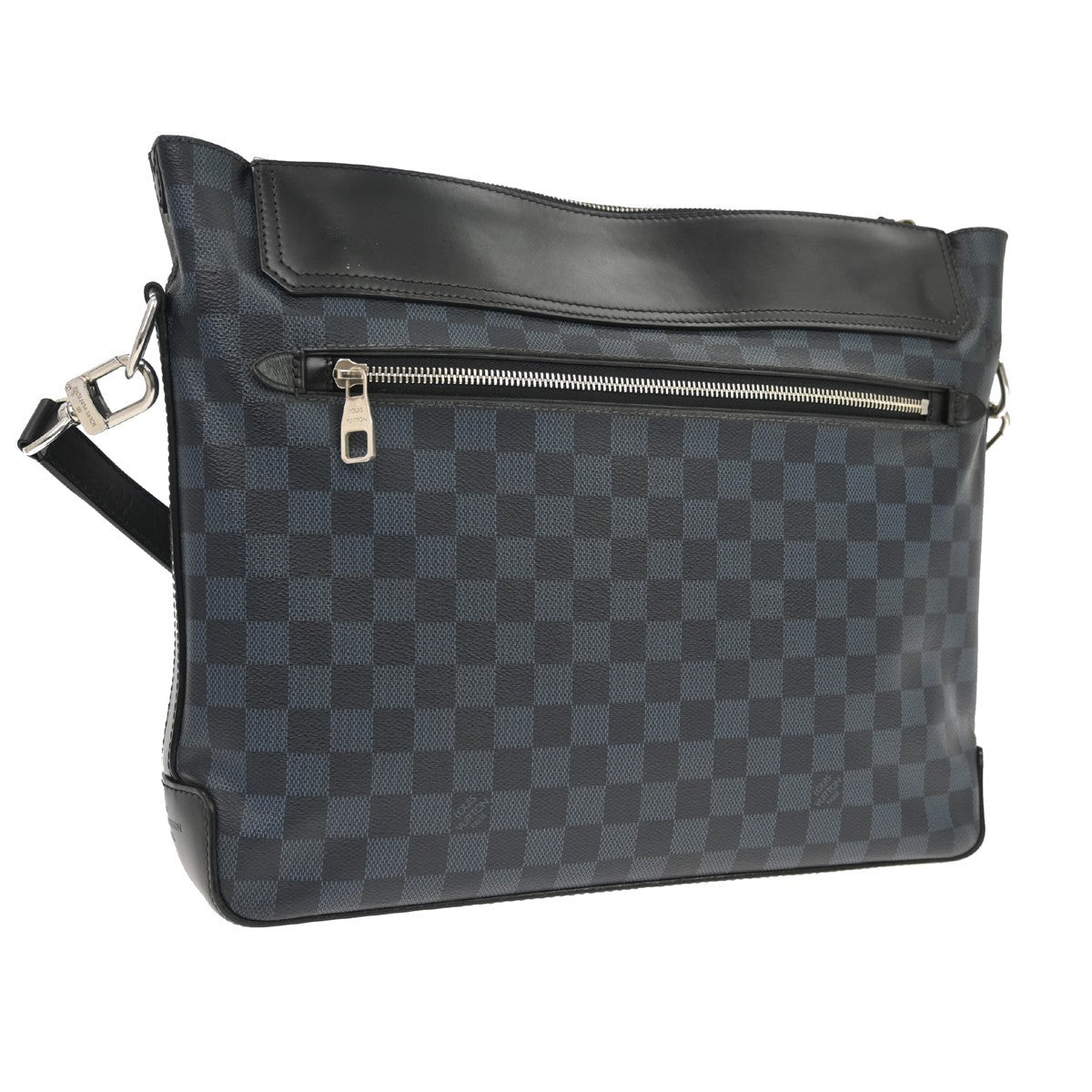 Louis Vuitton Greenwich Messenger Damier Cobalt, Black, Canvas, Shoulder Bag