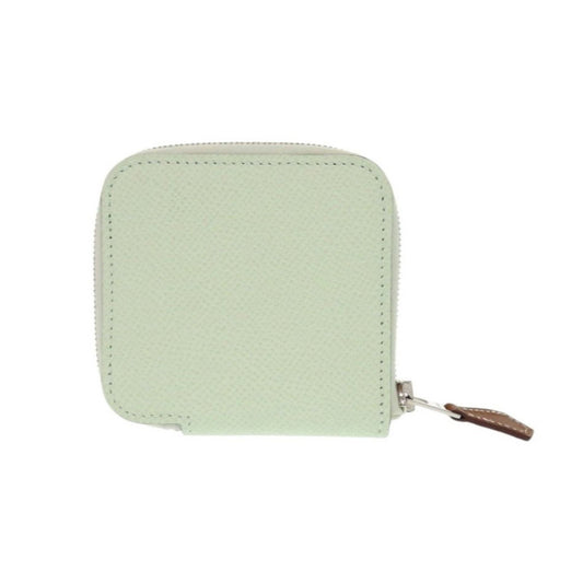 Hermès Silk'In, Green, Leather, wallet