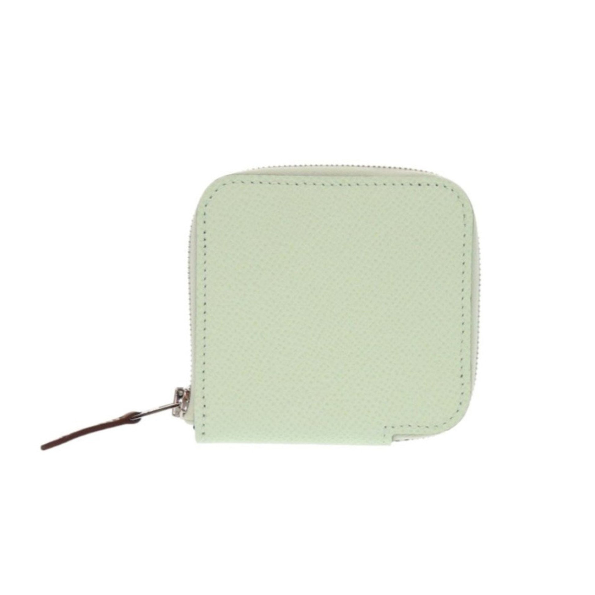 Hermès Silk'In, Green, Leather, wallet