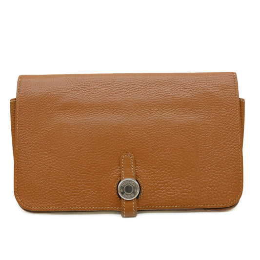 Hermès Dogon, Brown, Leather, wallet
