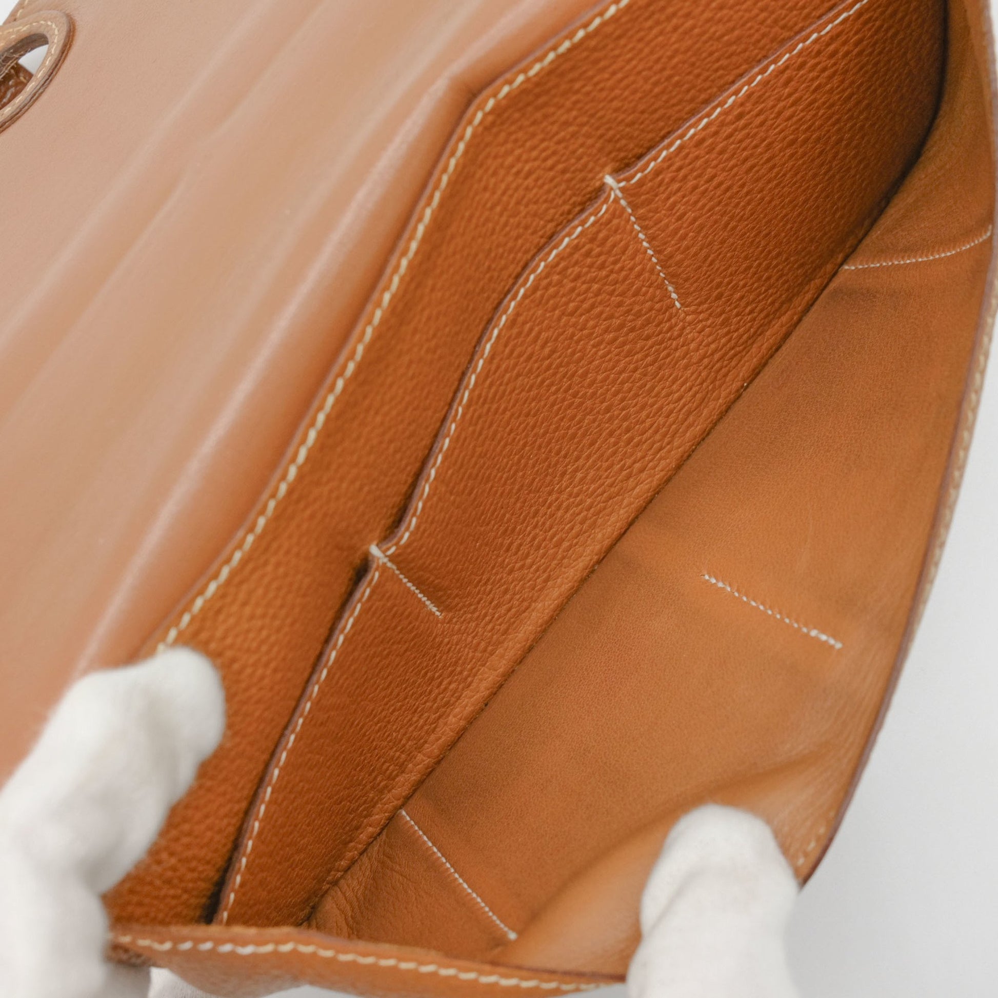 Hermès Dogon, Brown, Leather, wallet