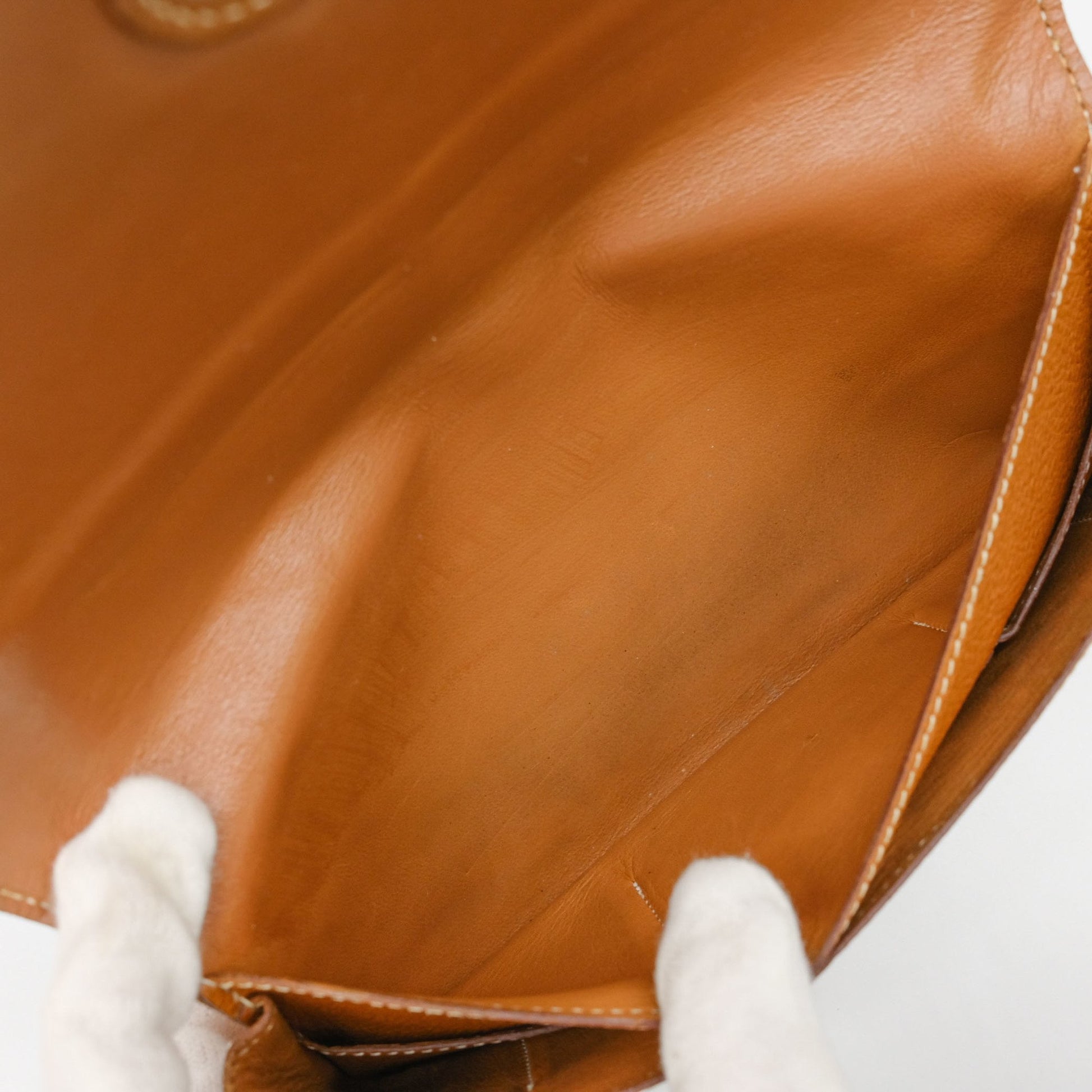 Hermès Dogon, Brown, Leather, wallet