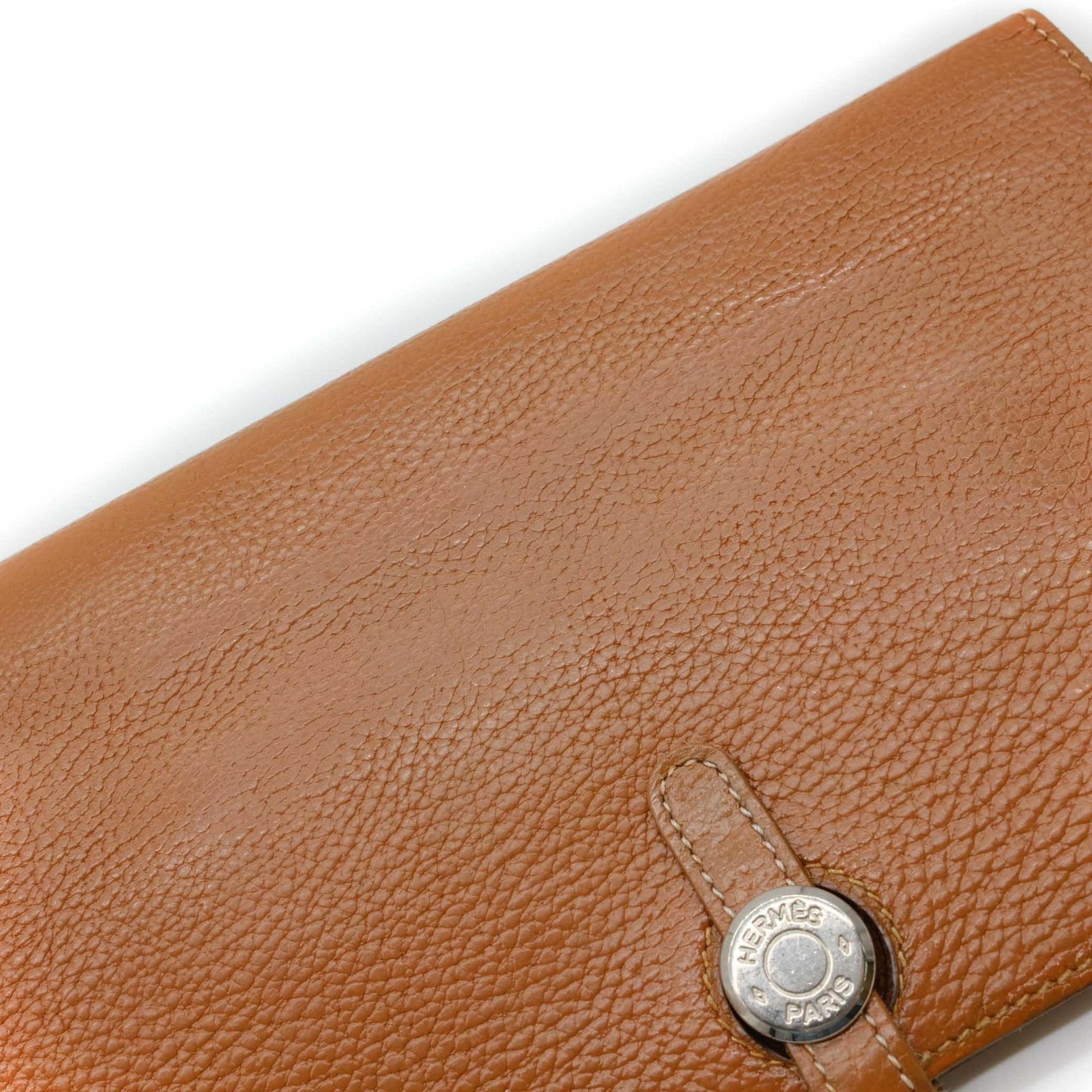 Hermès Dogon, Brown, Leather, wallet