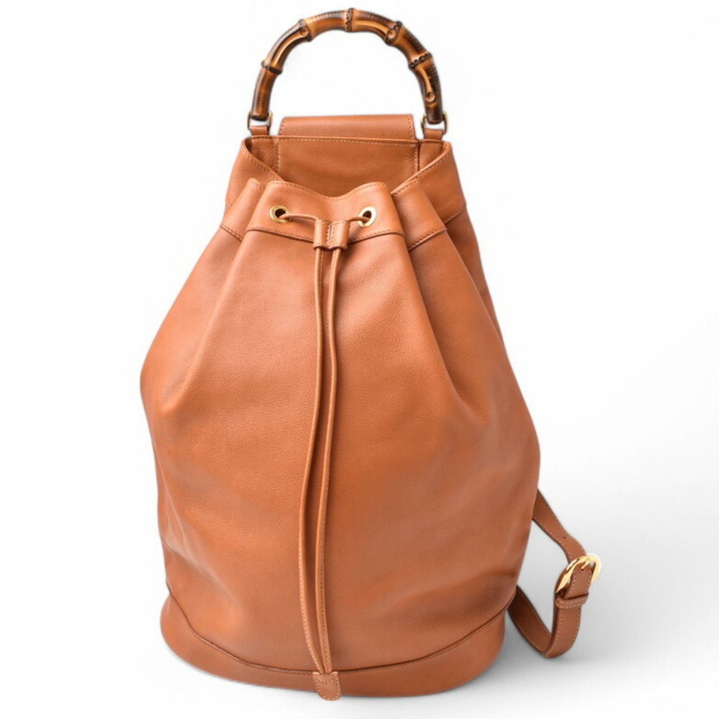 Gucci Bamboo, Brown, Leather, shoulder