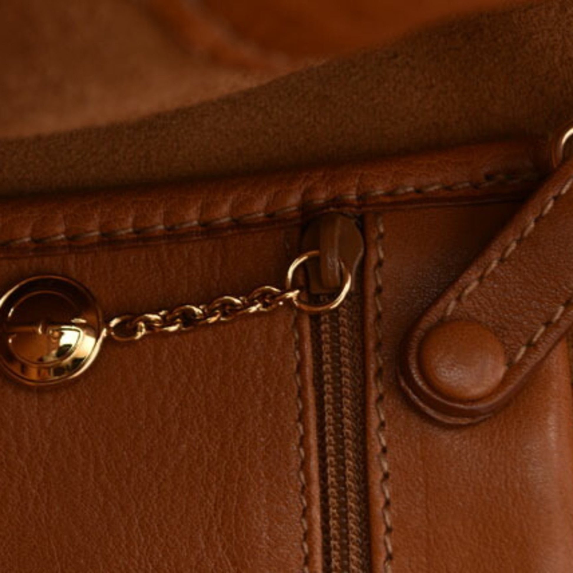 Gucci Bamboo, Brown, Leather, shoulder