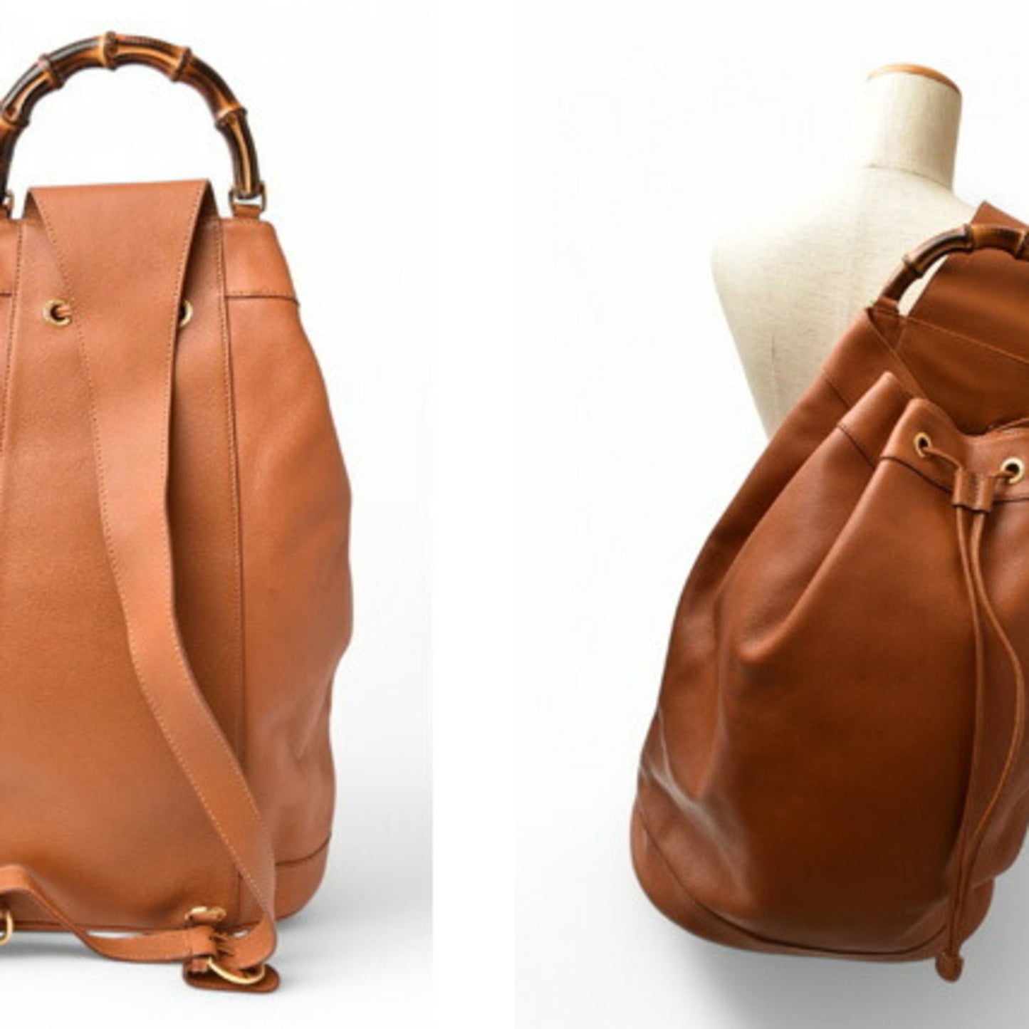 Gucci Bamboo, Brown, Leather, shoulder