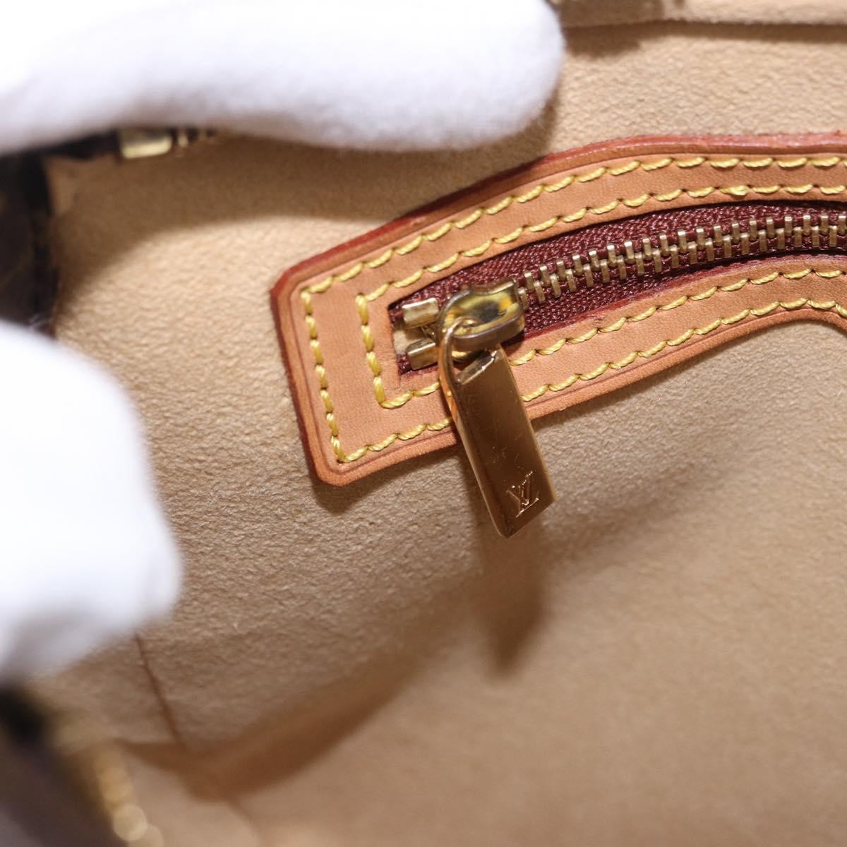 Louis Vuitton Looping Monogram Canvas, Brown, Canvas, Handbag
