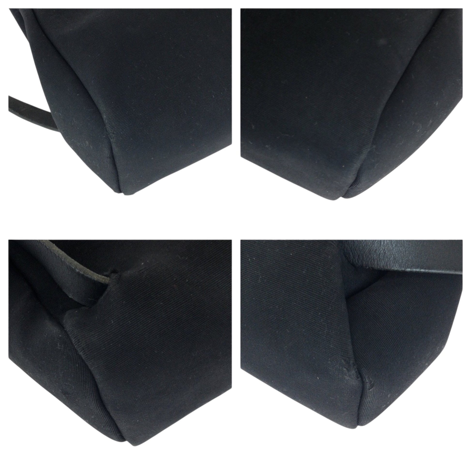 Hermès Herbag, Black, Canvas, backpack