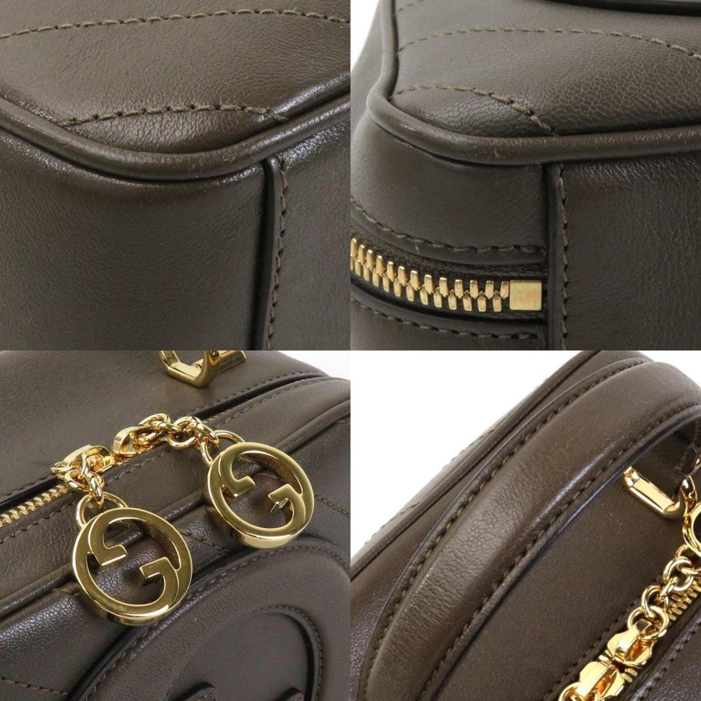 Gucci Soho, Khaki, Leather, shoulder