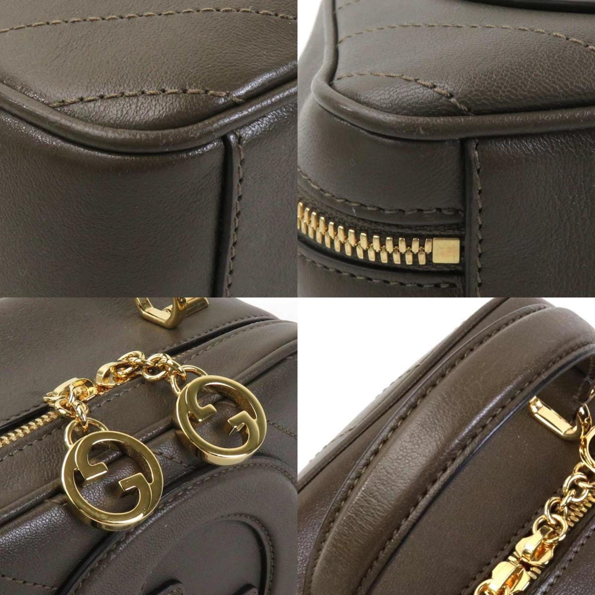 Gucci Soho, Khaki, Leather, shoulder