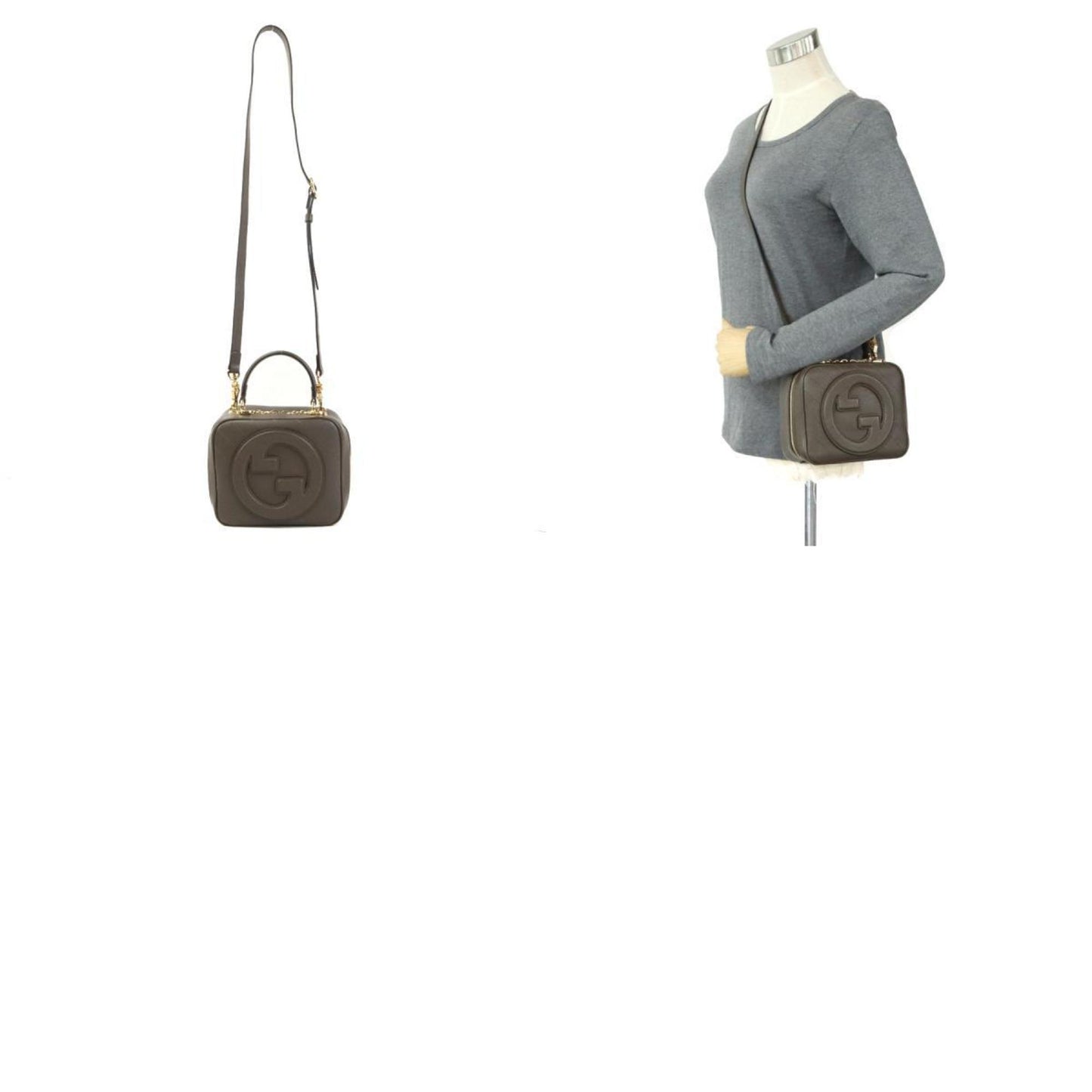 Gucci Soho, Khaki, Leather, shoulder