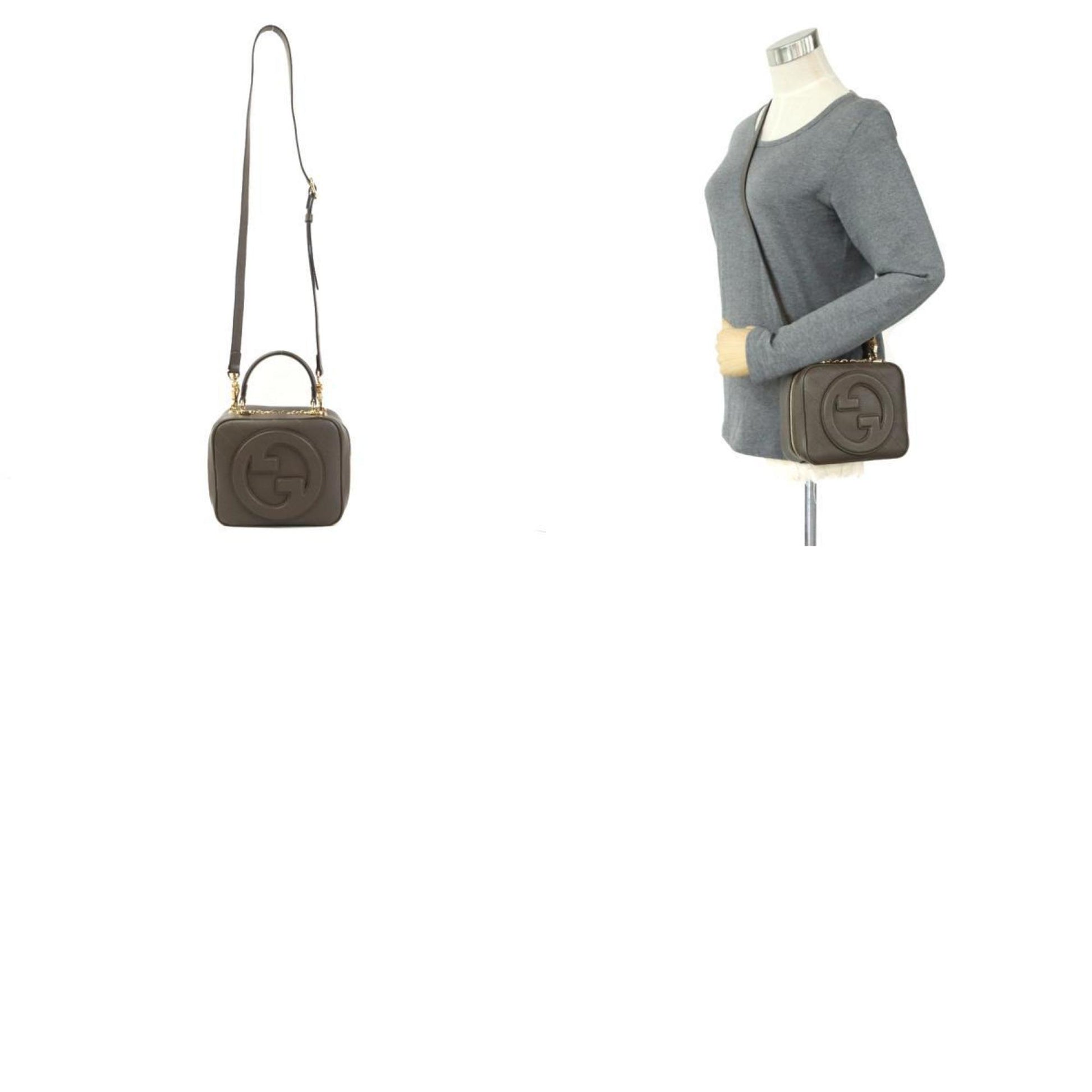 Gucci Soho, Khaki, Leather, shoulder