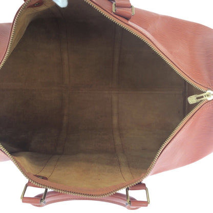 Louis Vuitton Keepall 50, Brown, Leather, handbag