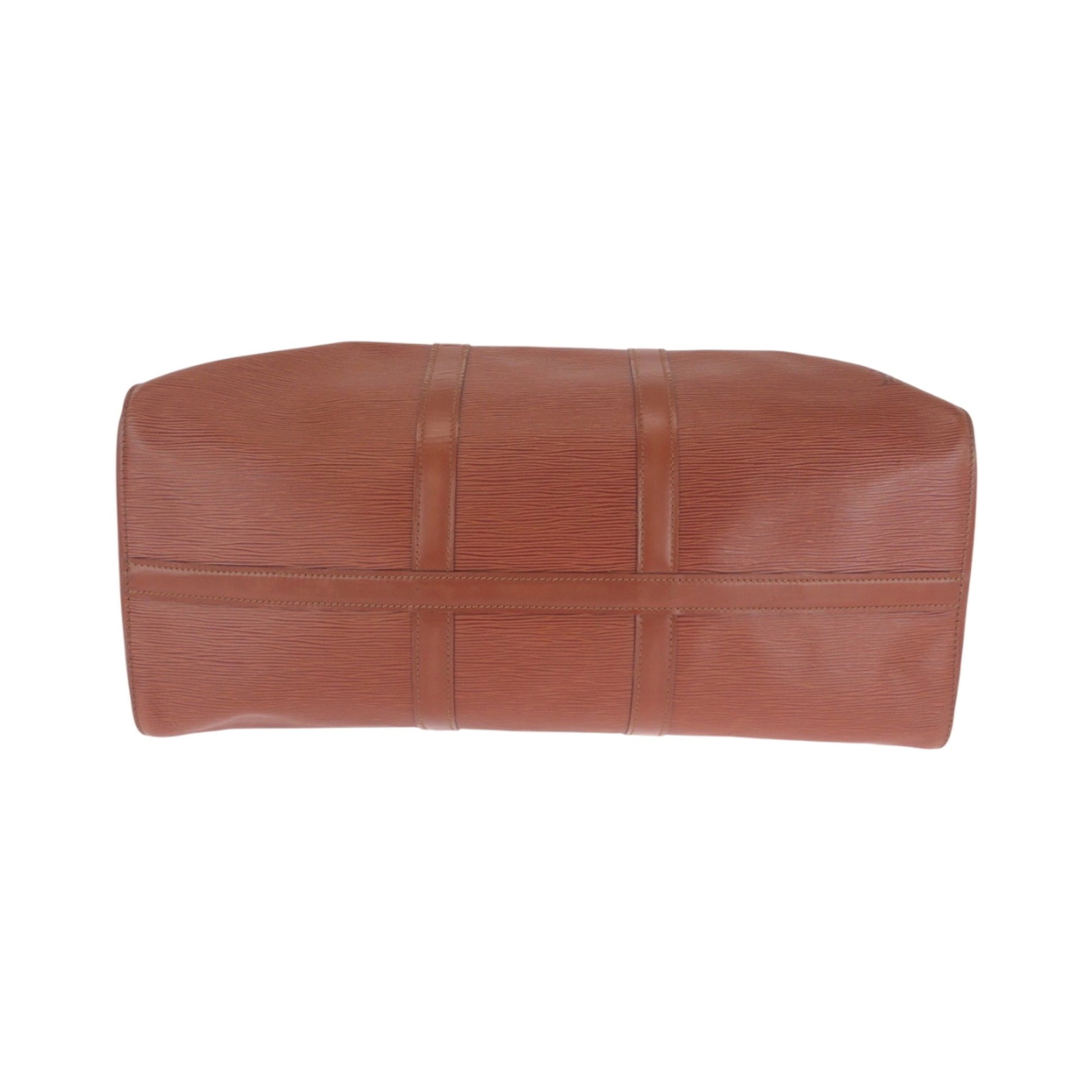 Louis Vuitton Keepall 50, Brown, Leather, handbag