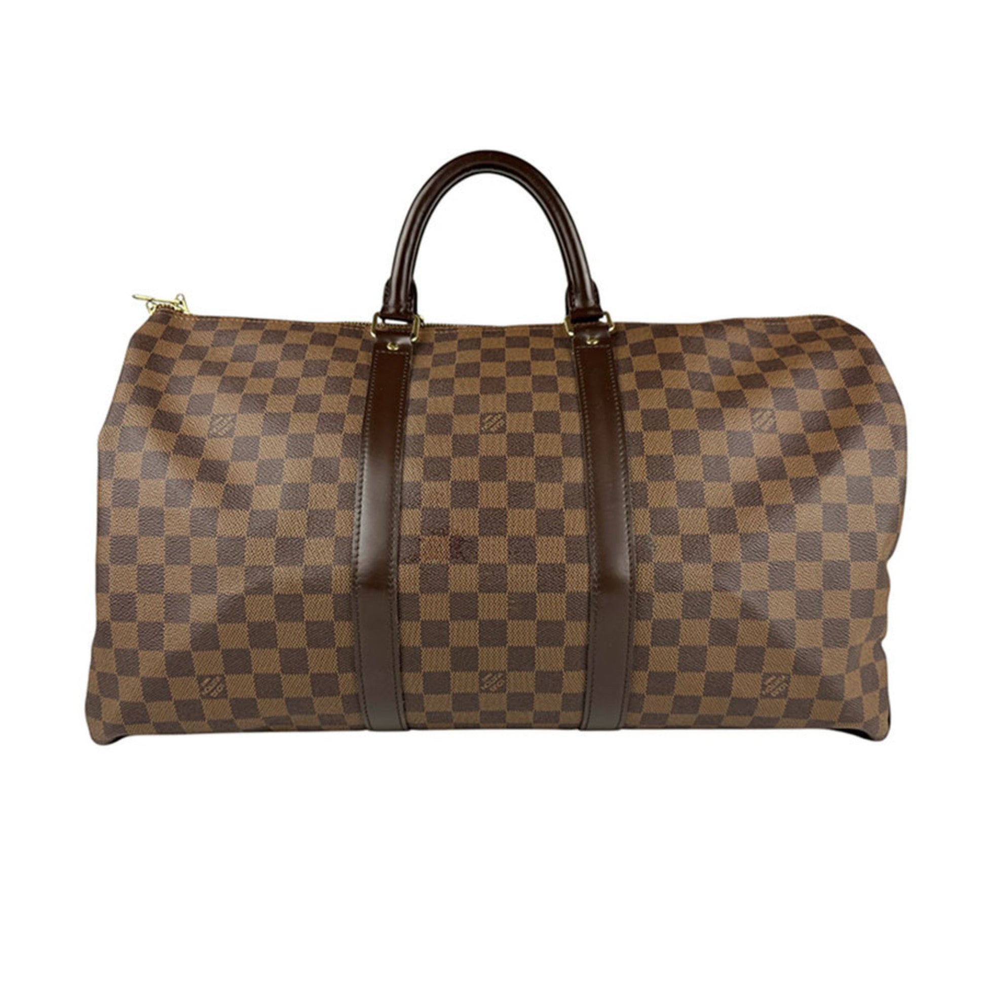 Louis Vuitton Keepall 50, Brown, Canvas, travel