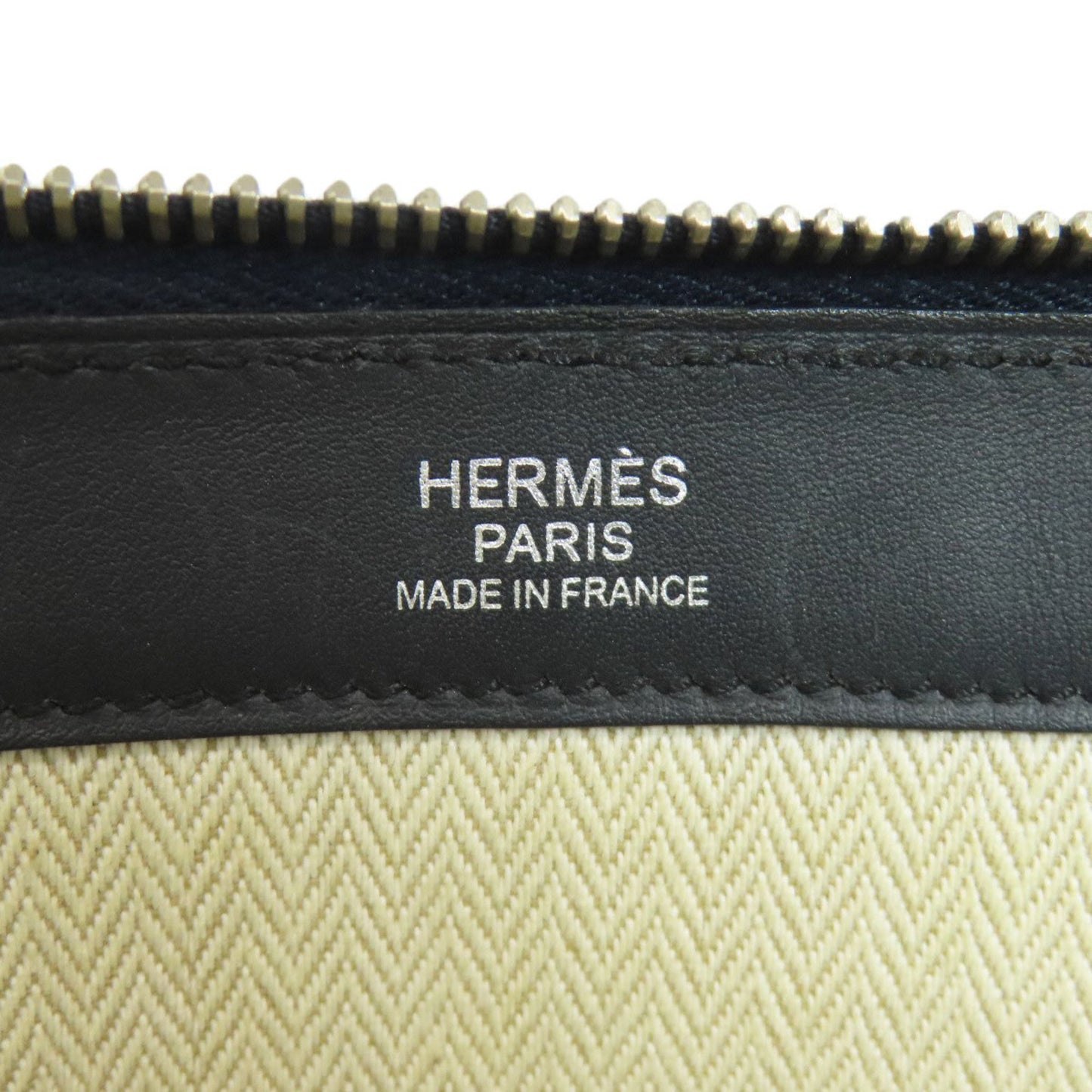 Hermès Zip, Black, Leather, clutch