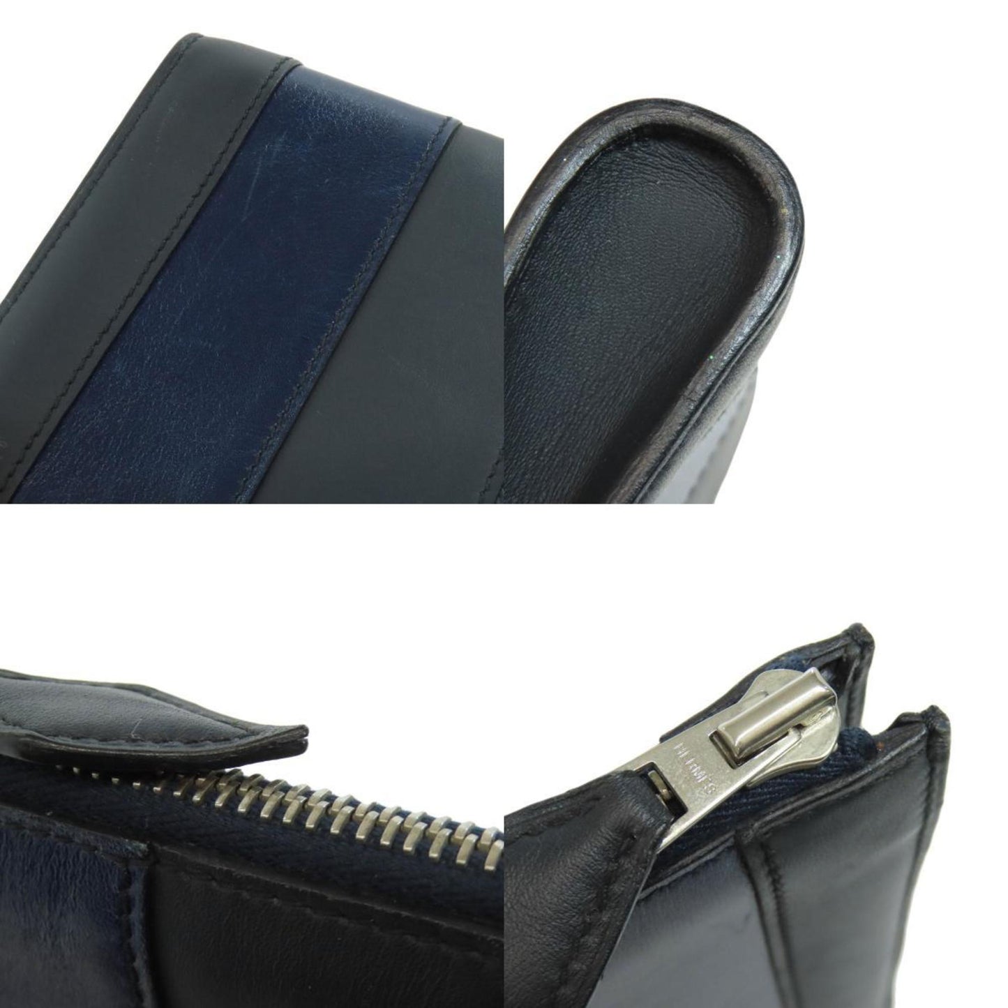 Hermès Zip, Black, Leather, clutch
