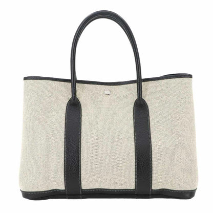 Hermès Garden Party, Grey, Canvas, tote