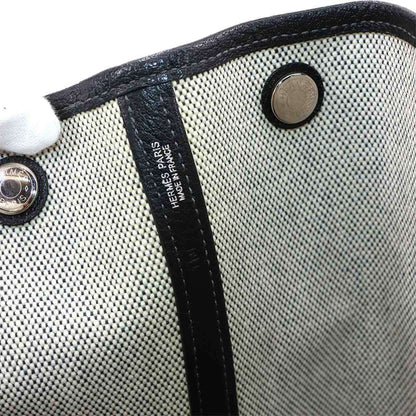 Hermès Garden Party, Grey, Canvas, tote