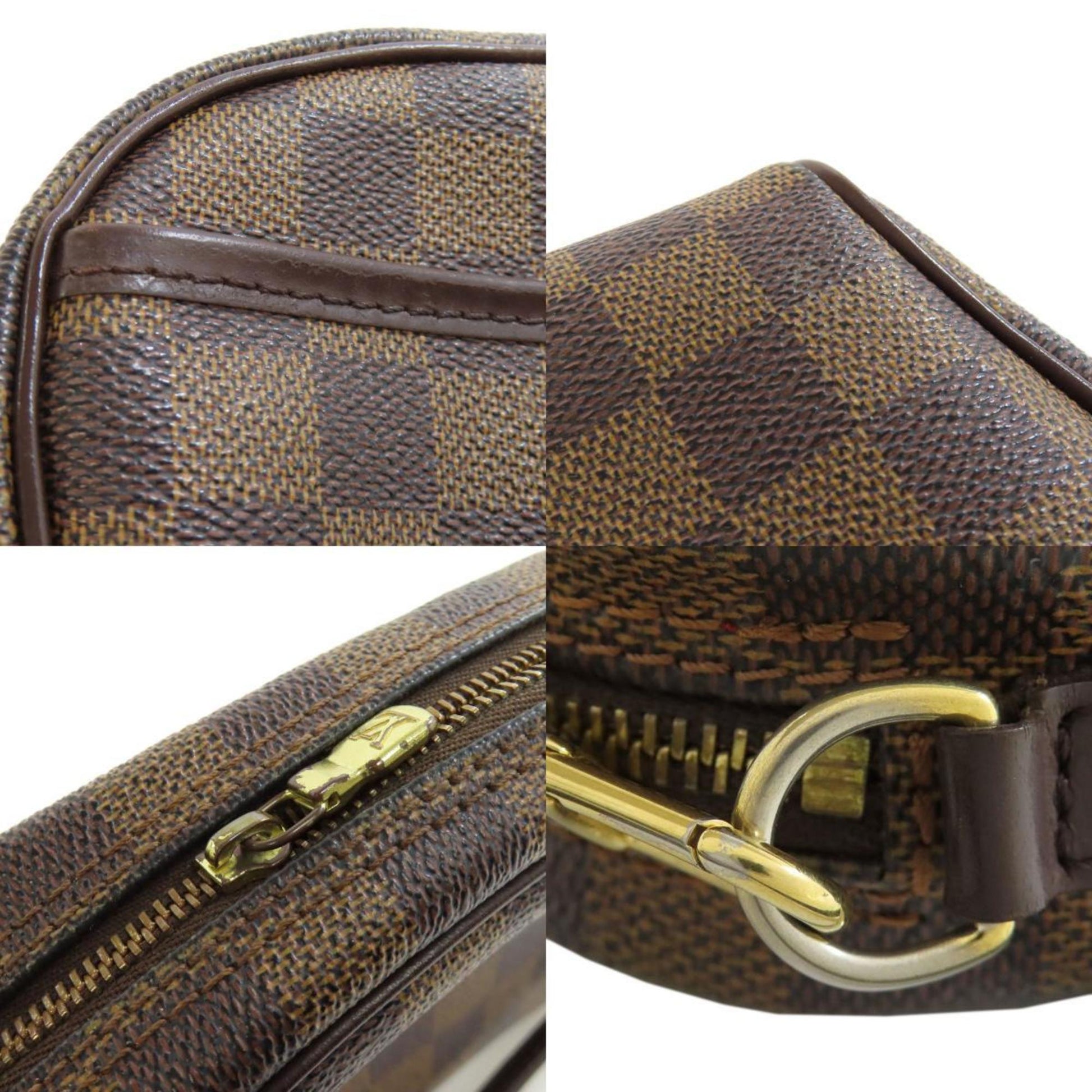Louis Vuitton Ipanema, Brown, Canvas, clutch